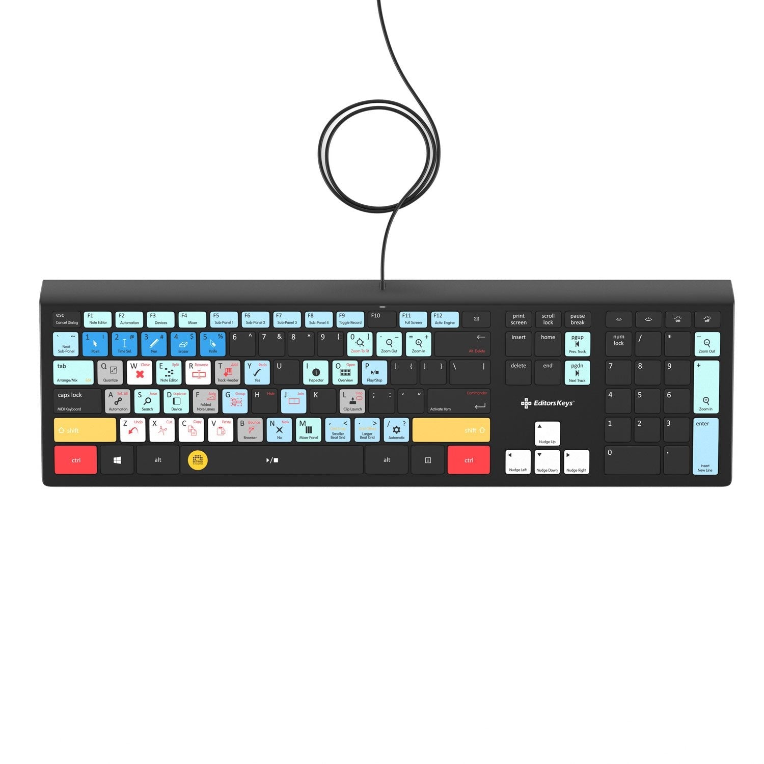 Bitwig Studio Keyboard - Backlit - For Mac or PC - Editors Keys