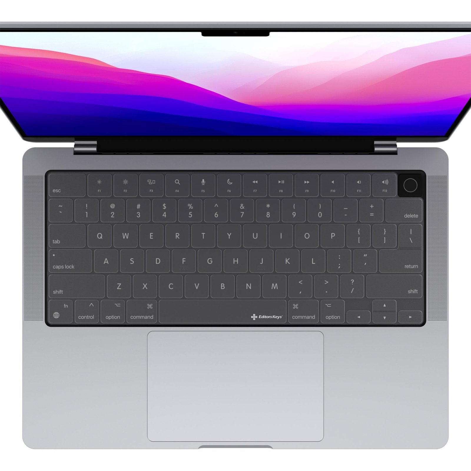 Clear Keyboard Cover - MacBook Pro 14"-16" and MacBook Air 2022 - Editors Keys