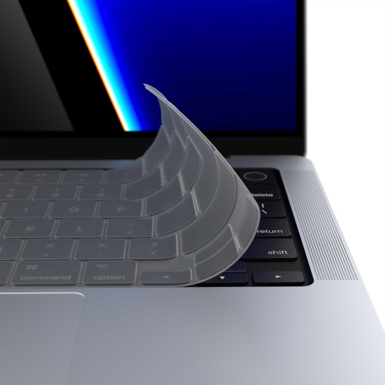 Clear Keyboard Cover - MacBook Pro 14"-16" and MacBook Air 2022 - Editors Keys
