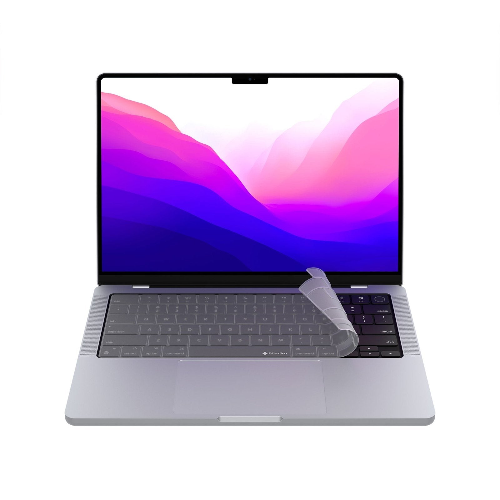 Clear Keyboard Cover - MacBook Pro 14"-16" and MacBook Air 2022 - Editors Keys