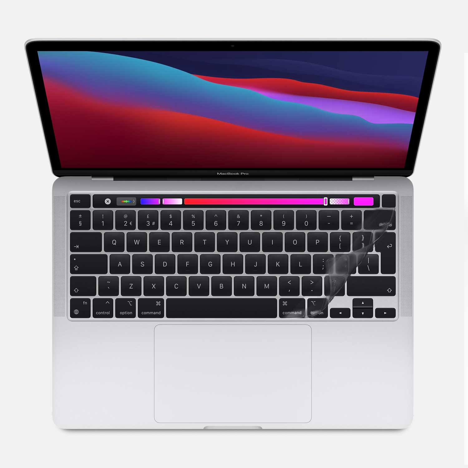 Clear Keyboard Cover - MacBook Pro or M1 2020-2021 - Editors Keys