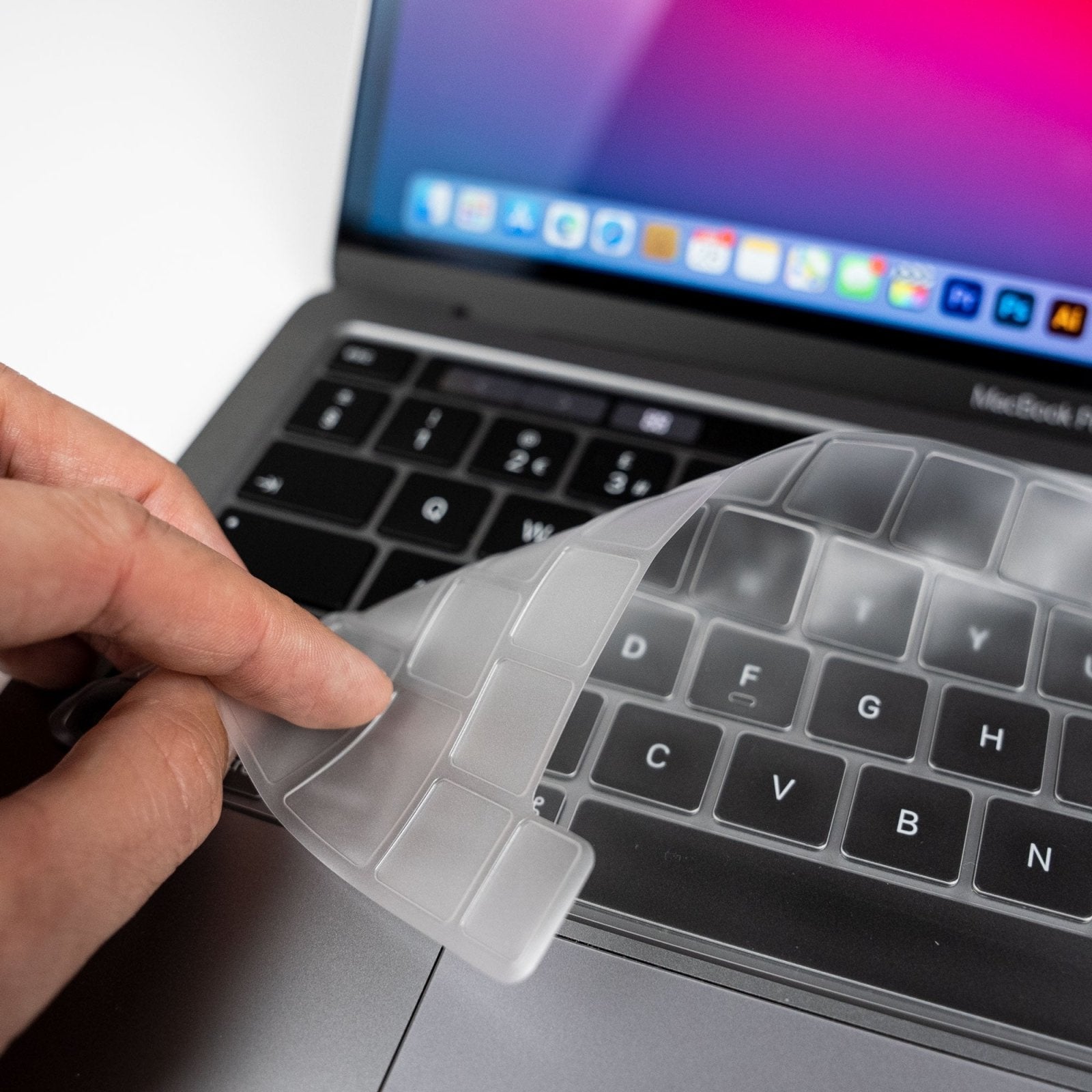 Clear Keyboard Cover - MacBook Pro or M1 2020-2021 - Editors Keys