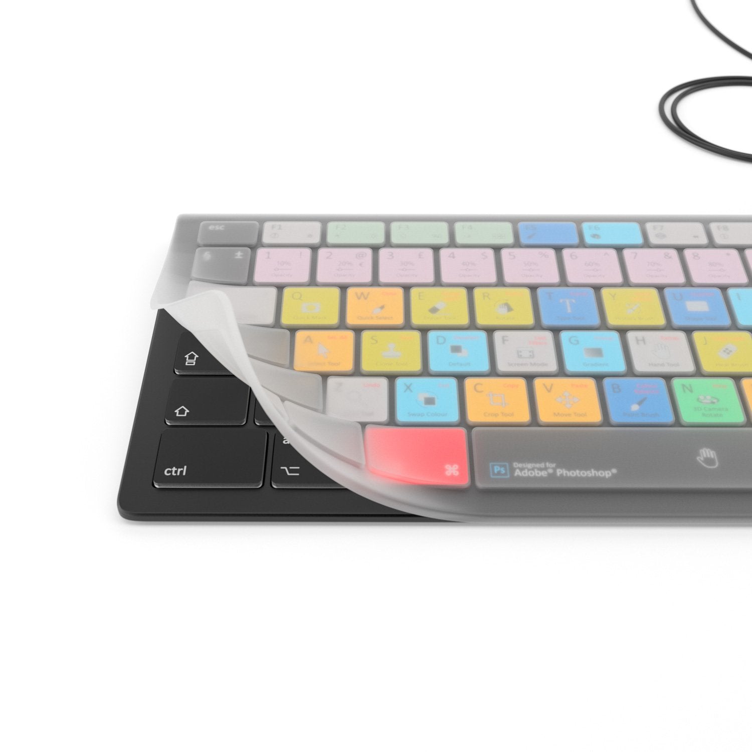 Clear Protection Cover for Backlit Keyboard - Editors Keys