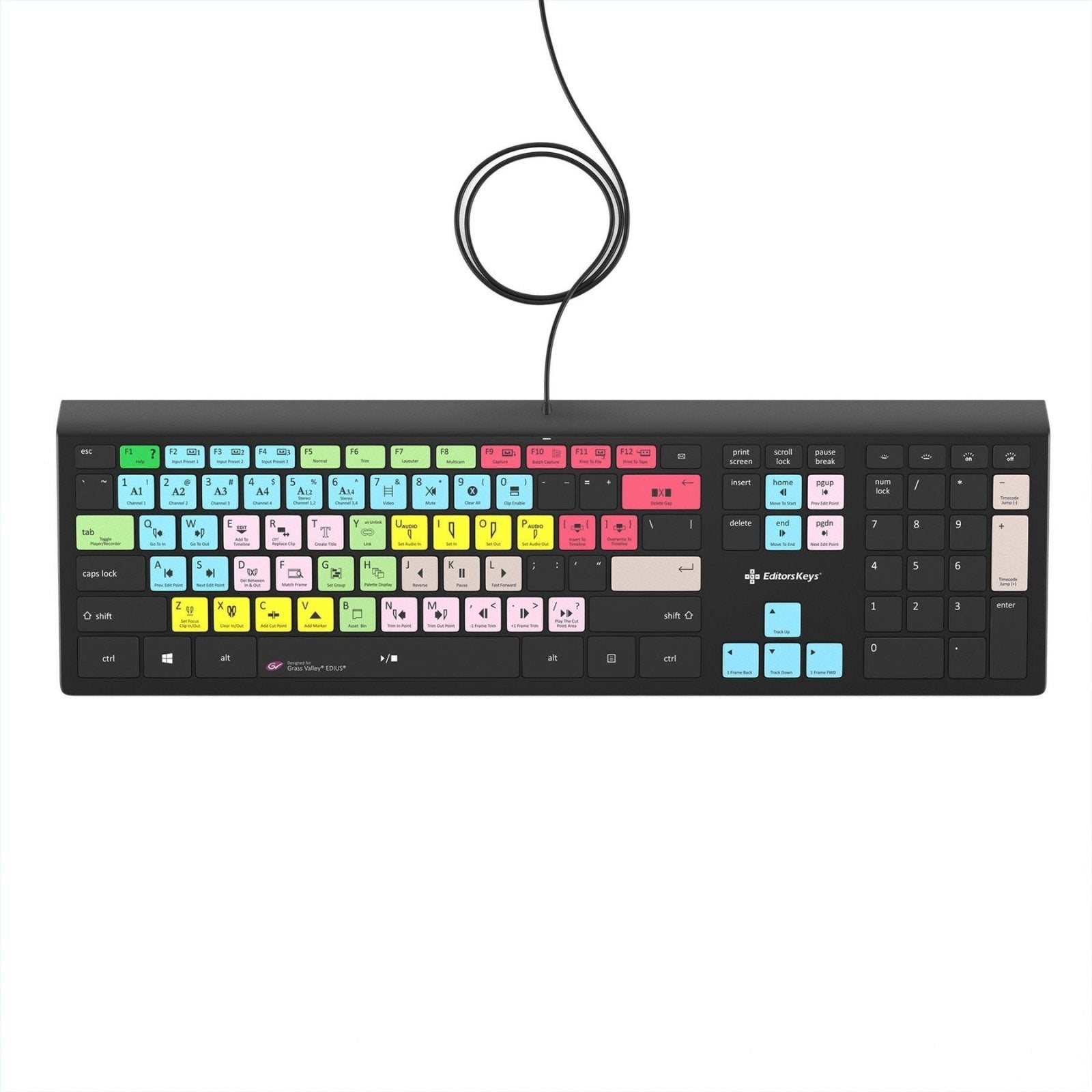 EDIUS Keyboard - Backlit PC - Editors Keys