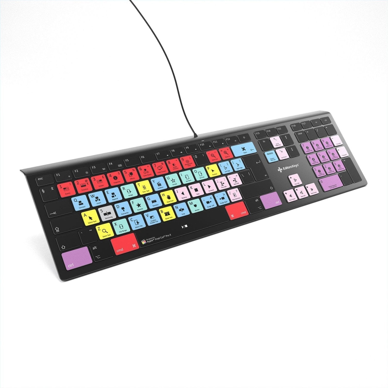 Final Cut Pro X Keyboard - Backlit Mac - Editors Keys