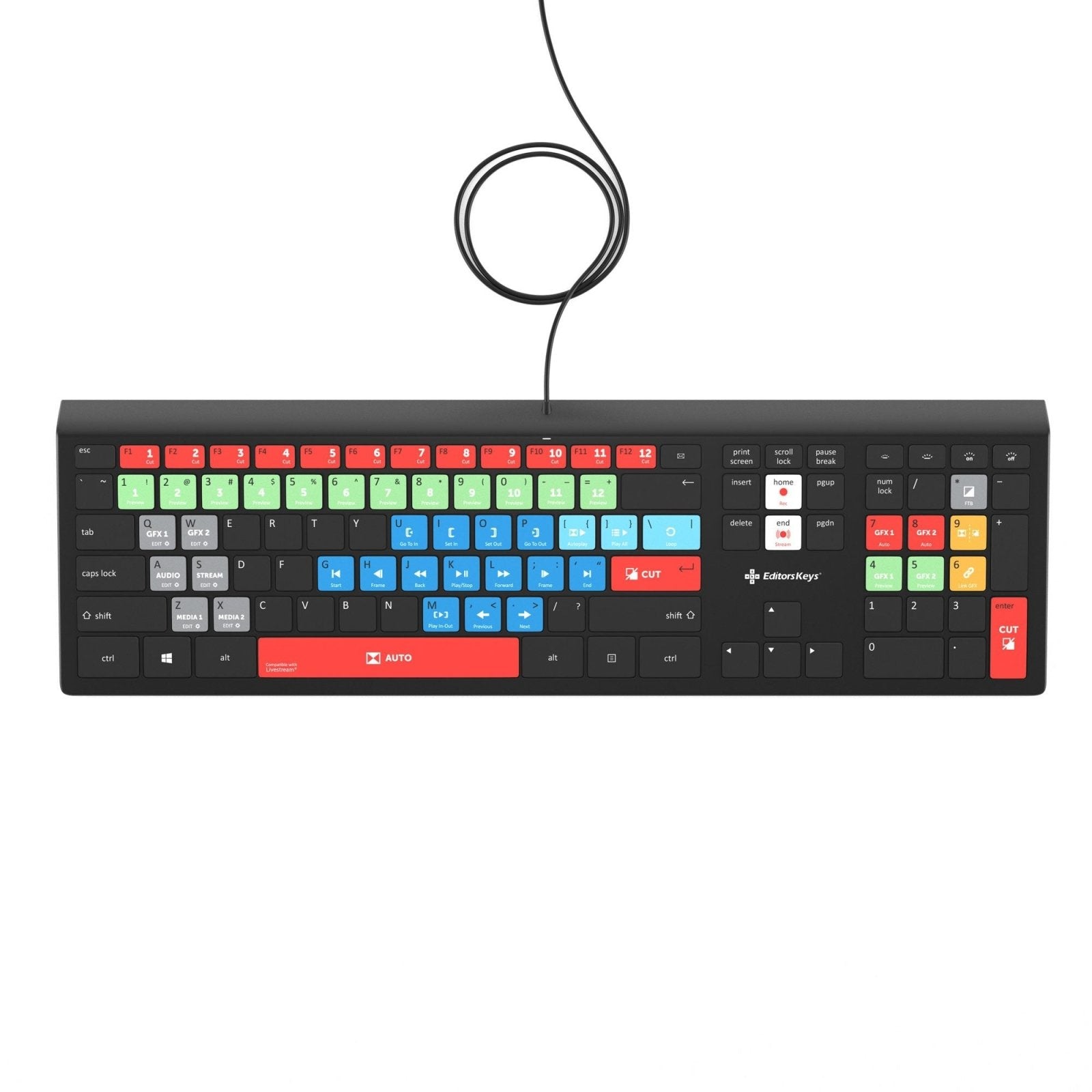 Livestream Keyboard - Backlit Mac