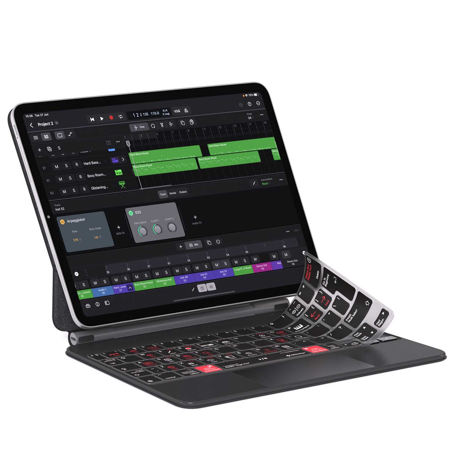 Logic Pro Keyboard Cover for iPad Magic Case - Editors Keys