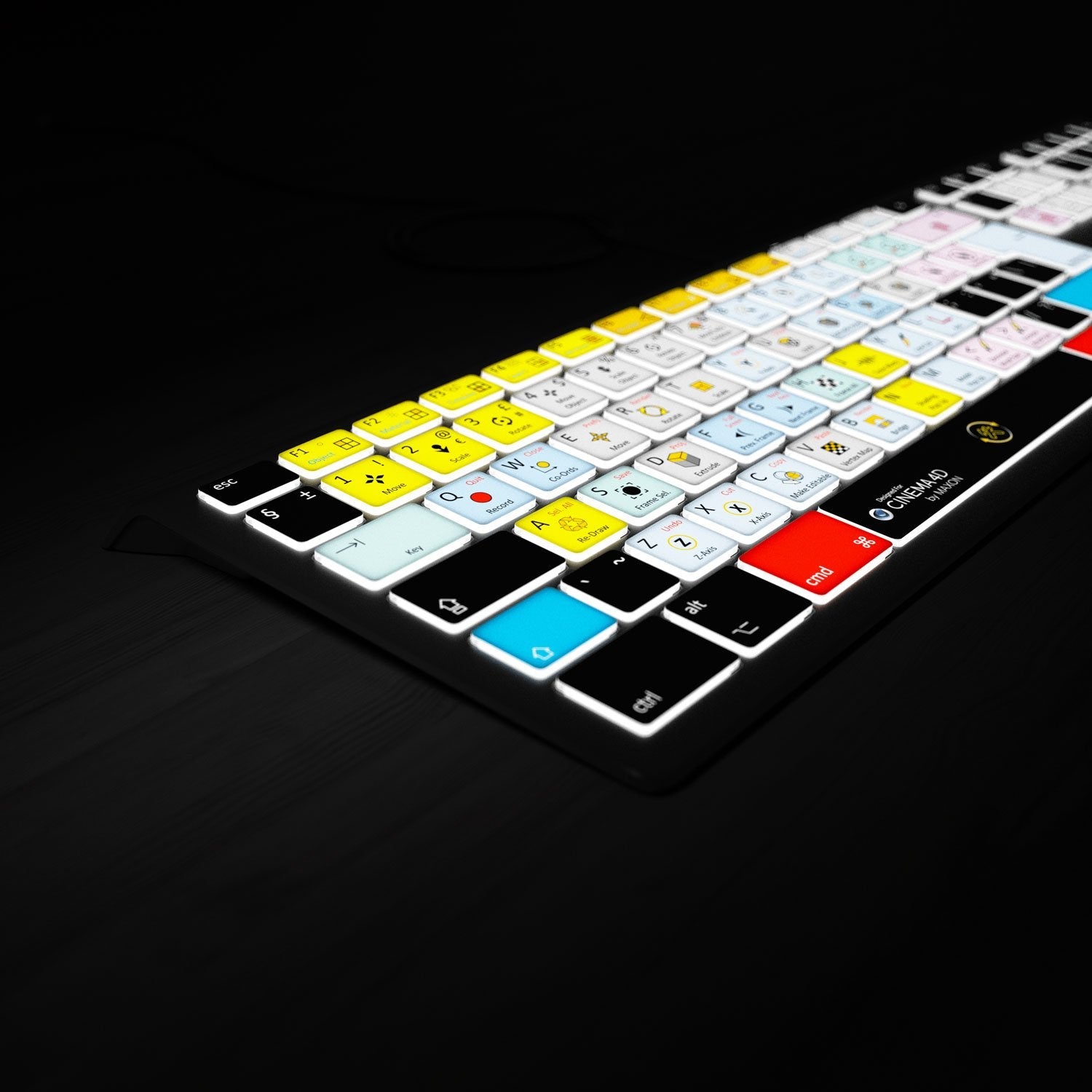 Maxon Cinema 4D Keyboard - Backlit - For Mac or PC