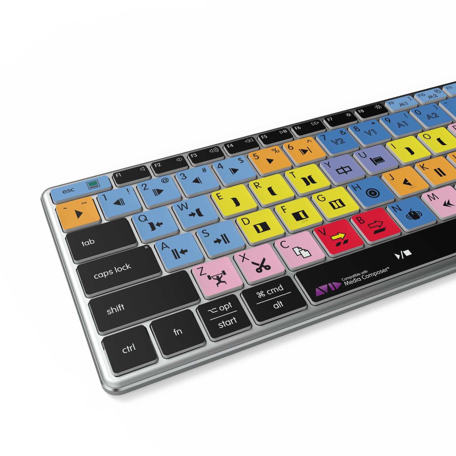 NEW Media Composer Keyboard | Backlit & Wireless | Mac and PC - Editors Keys