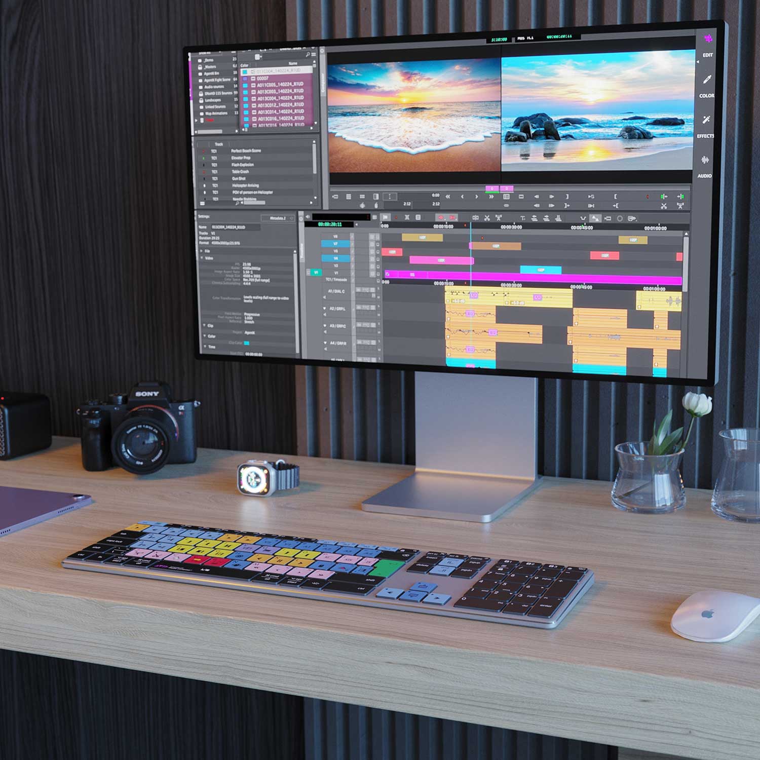 NEW Media Composer Keyboard | Backlit & Wireless | Mac and PC - Editors Keys