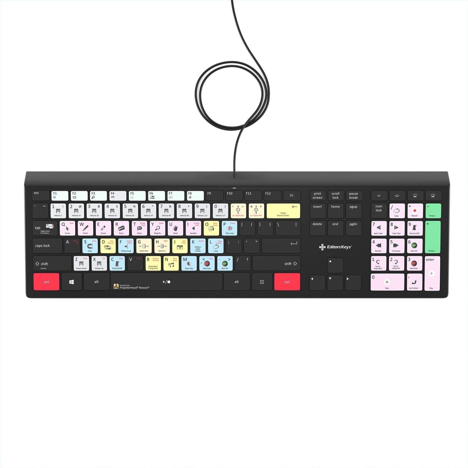 Propellerhead Reason Keyboard - Backlit - For Mac or PC