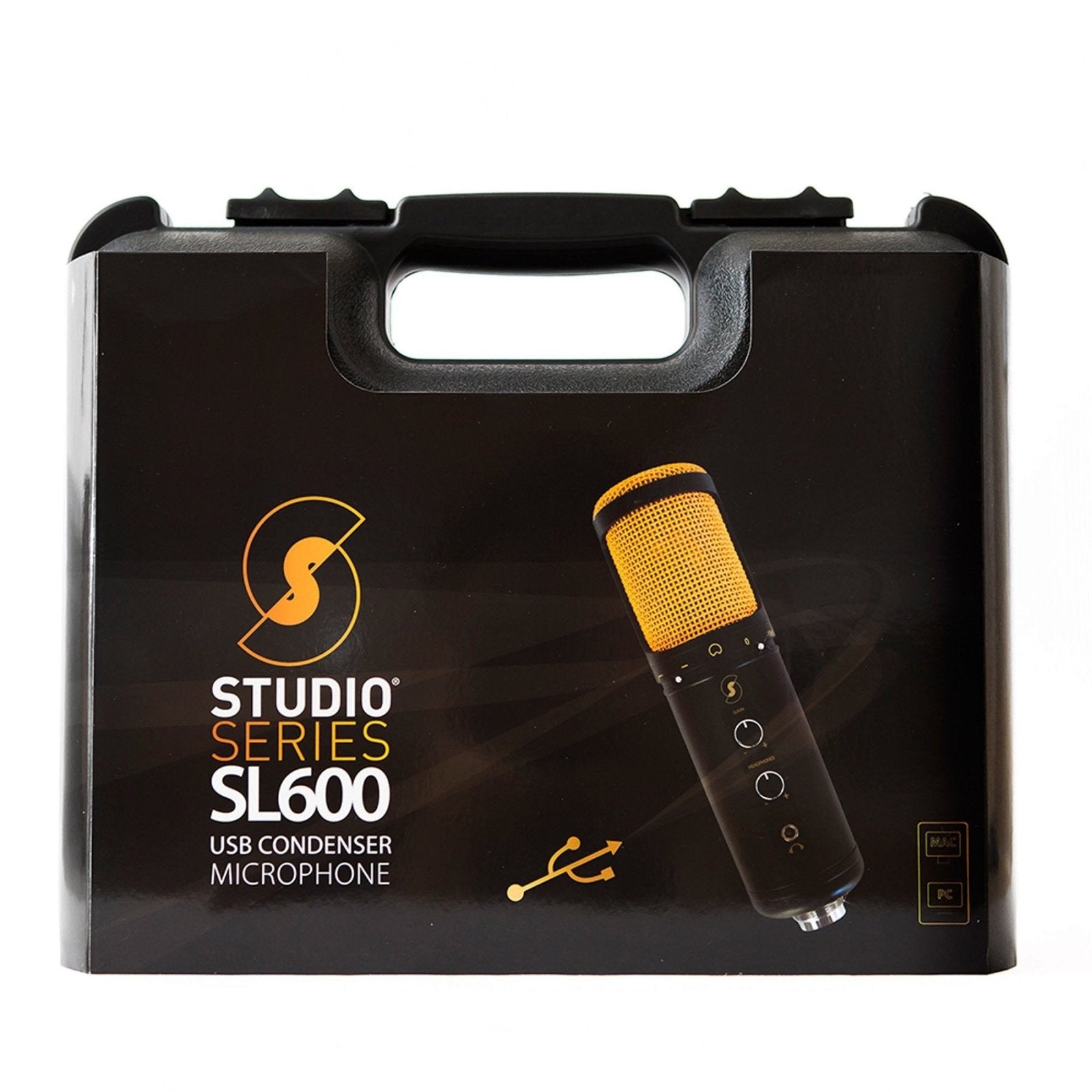 SL600 Condenser USB Microphone with Live Monitoring