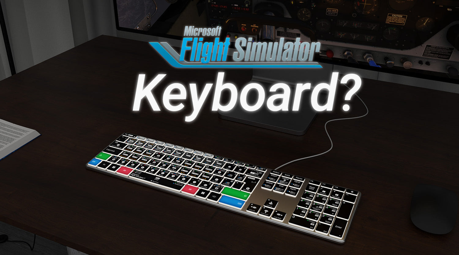 The Microsoft Flight Simulator Shortcut Keyboard + 20% Off Coaching!