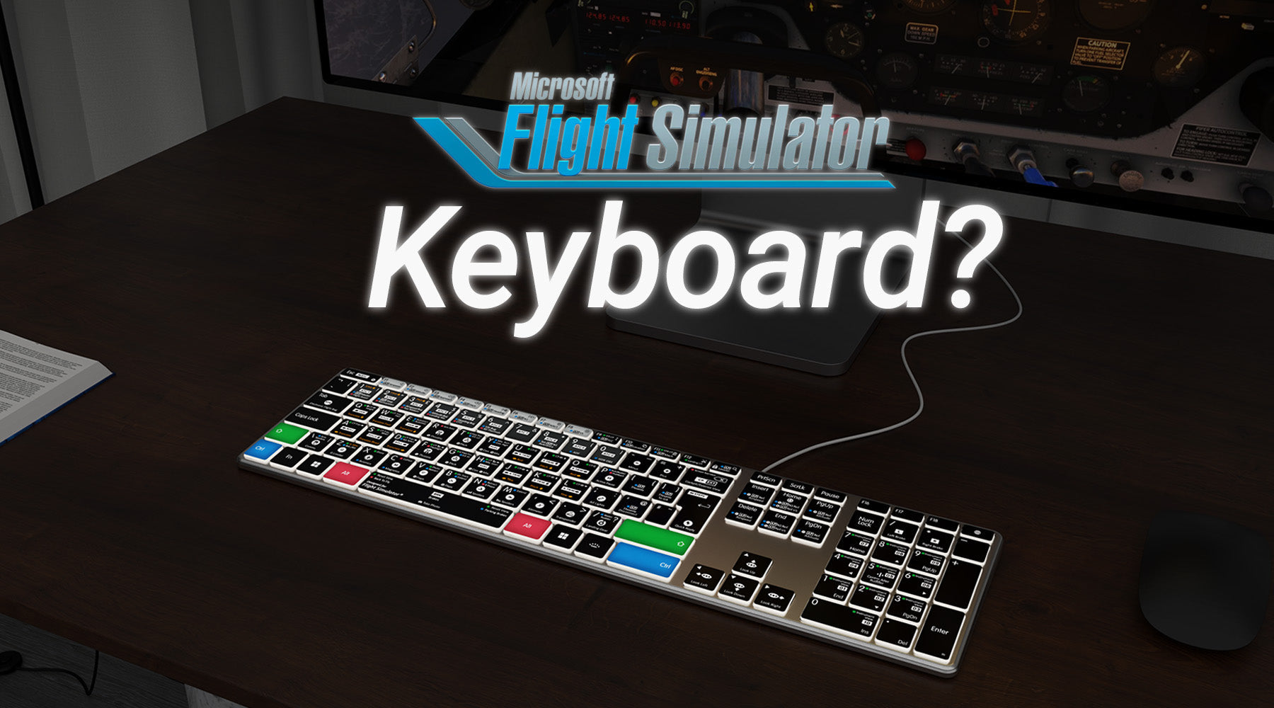 The Microsoft Flight Simulator Shortcut Keyboard + 20% Off Coaching!