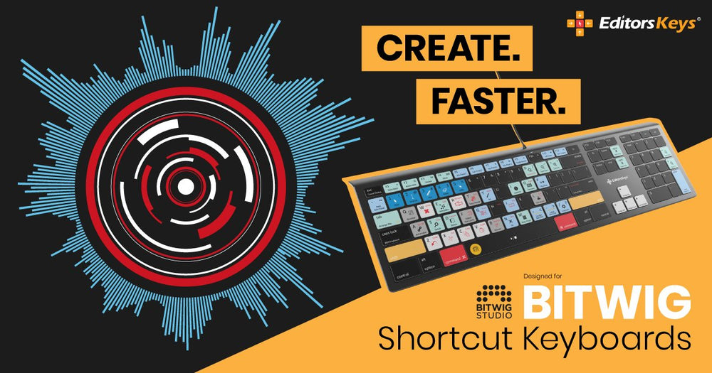 Bitwig Studio Keyboard - Newest member to our shortcut keyboard family