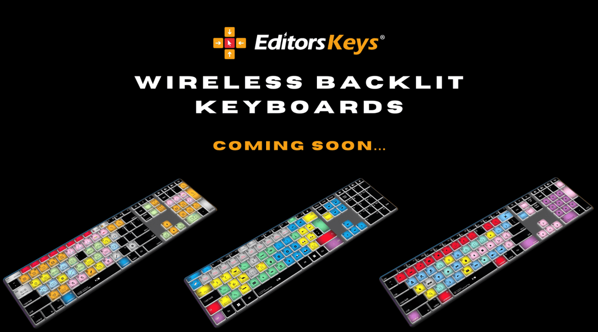 Editors Keys Wireless Backlit Keyboards - COMING SOON!