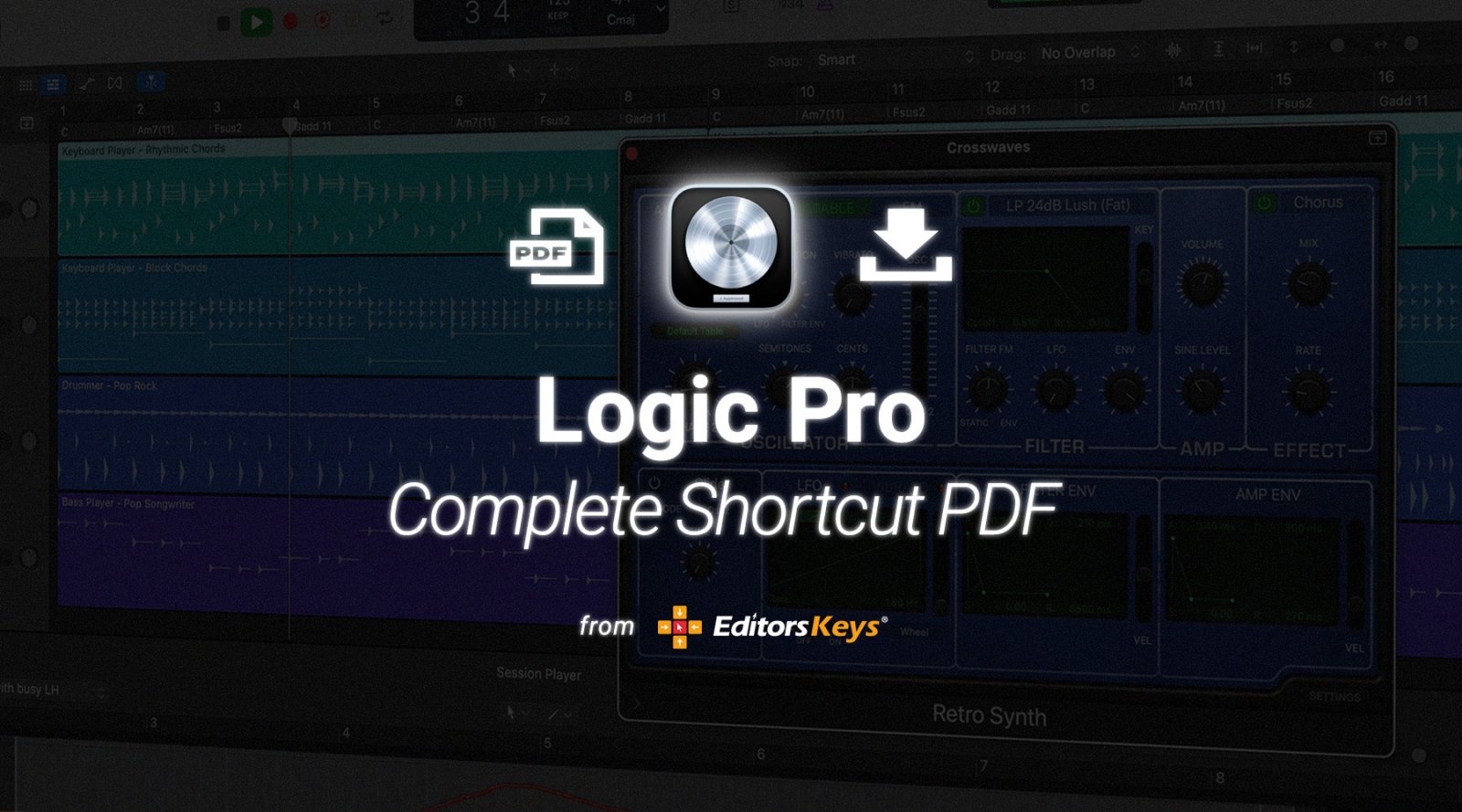 Logic Pro Keyboard Shortcuts: (FREE PDF) The Complete 2026 Cheat Sheet - Editors Keys