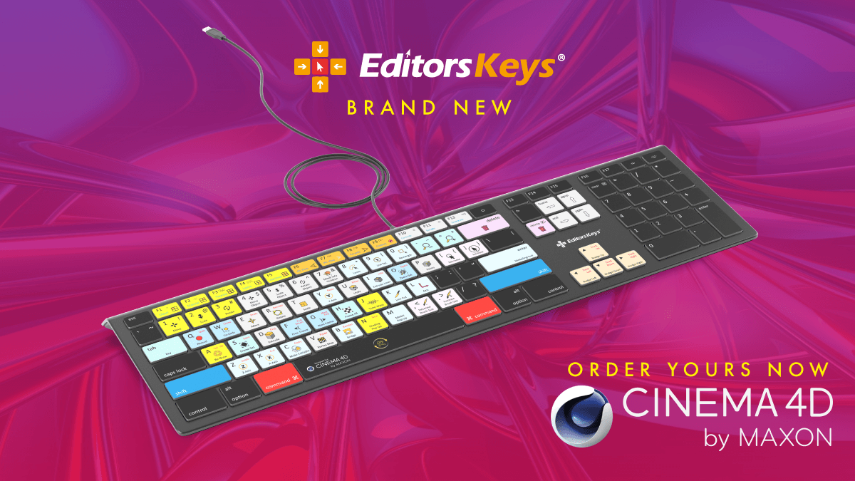 [News] Editors Keys launch new Cinema 4D keyboard - Editors Keys