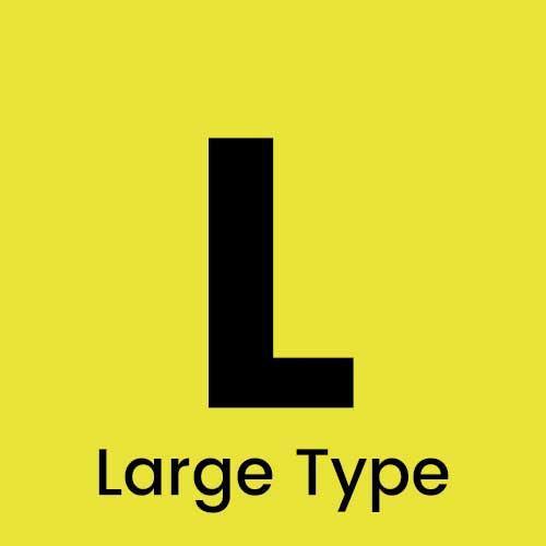 Large Type Keyboard - Editors Keys