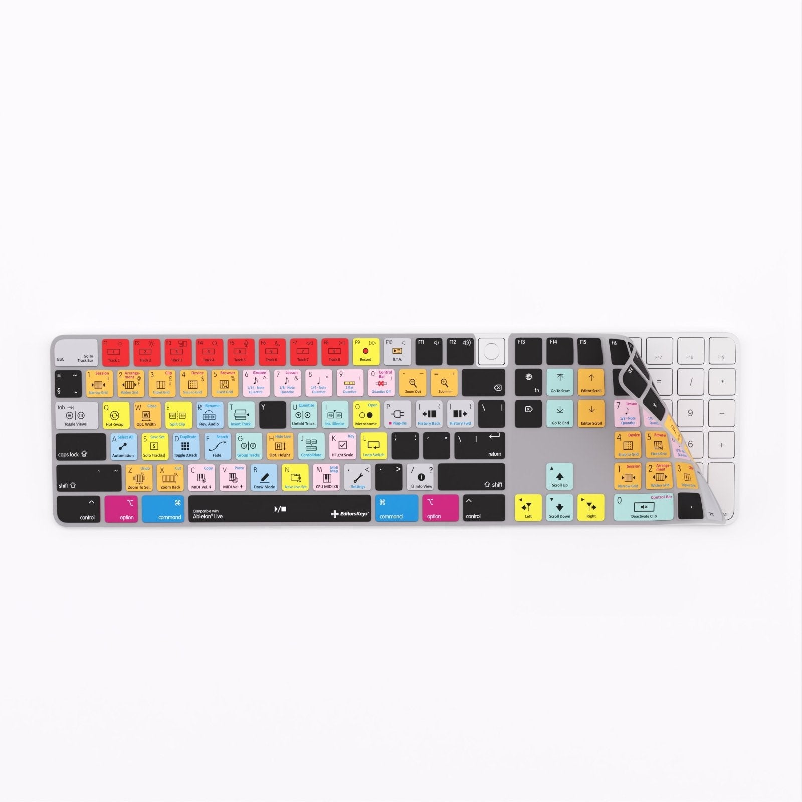 Ableton Live Keyboard Covers for MacBook and iMac - Editors Keys