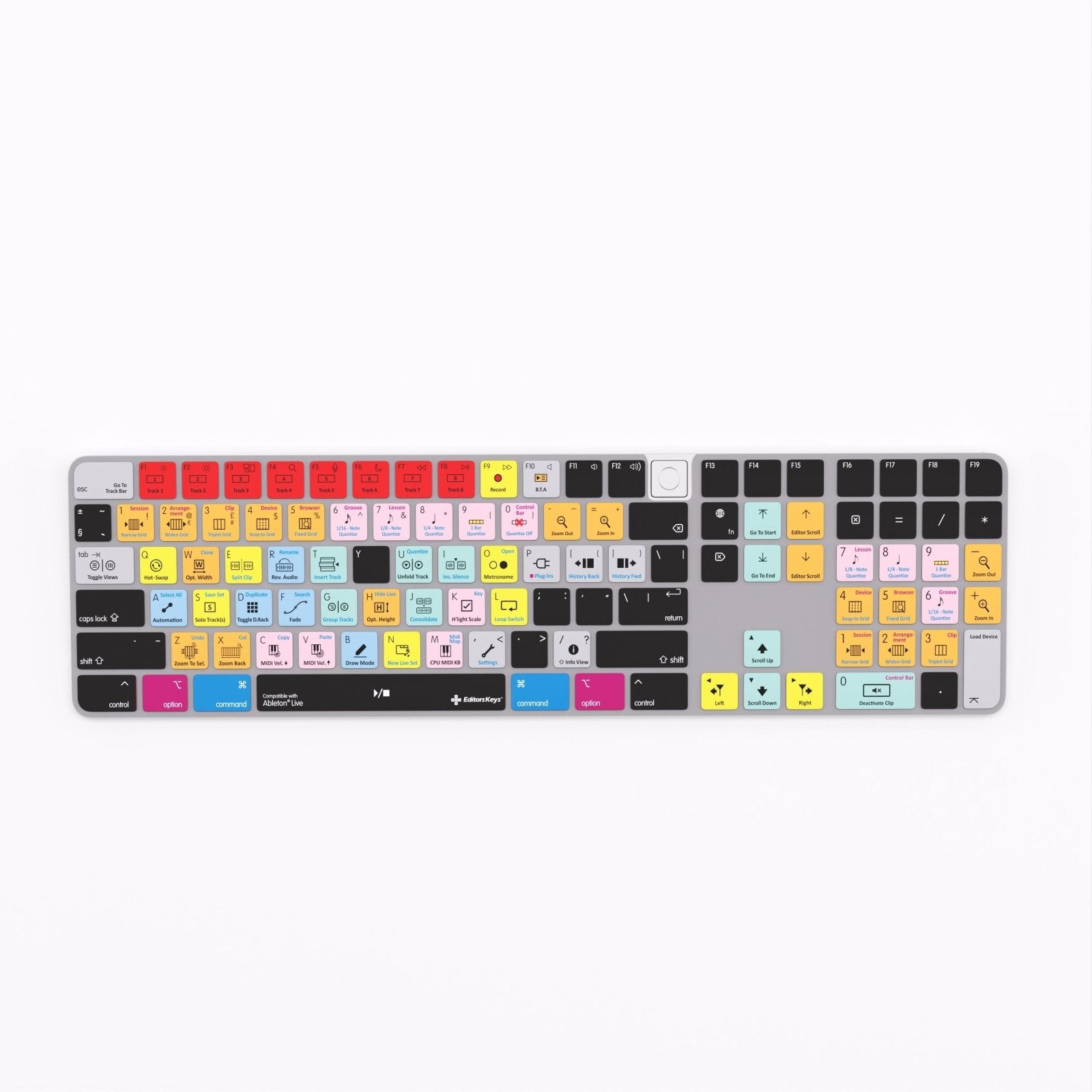 Ableton Live Keyboard Covers for MacBook and iMac - Editors Keys
