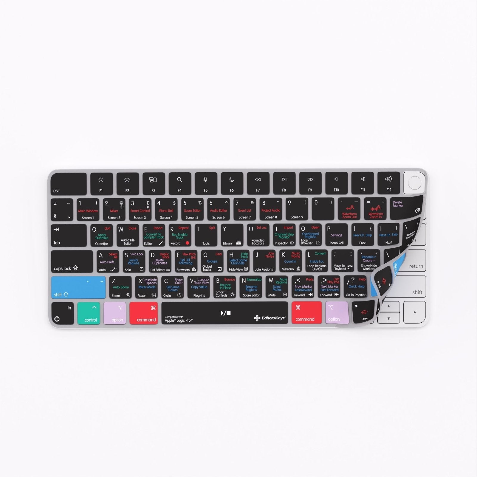 Apple Logic Pro Keyboard Covers for MacBook and iMac - Editors Keys