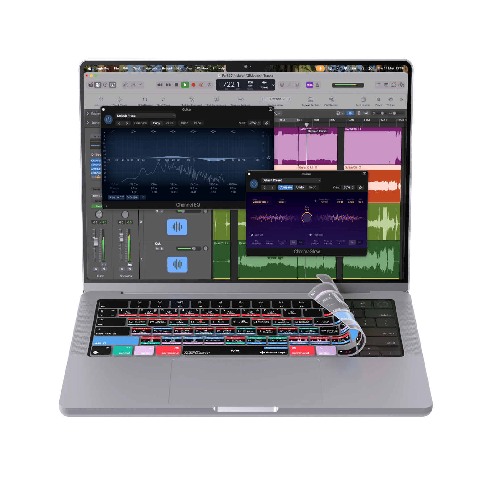Apple Logic Pro Keyboard Covers for MacBook and iMac - Editors Keys