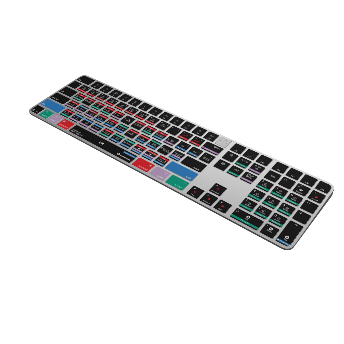 Logic Pro Keyboard – Apple Magic Keyboard with Touch ID & Numeric Keypad - Editors Keys