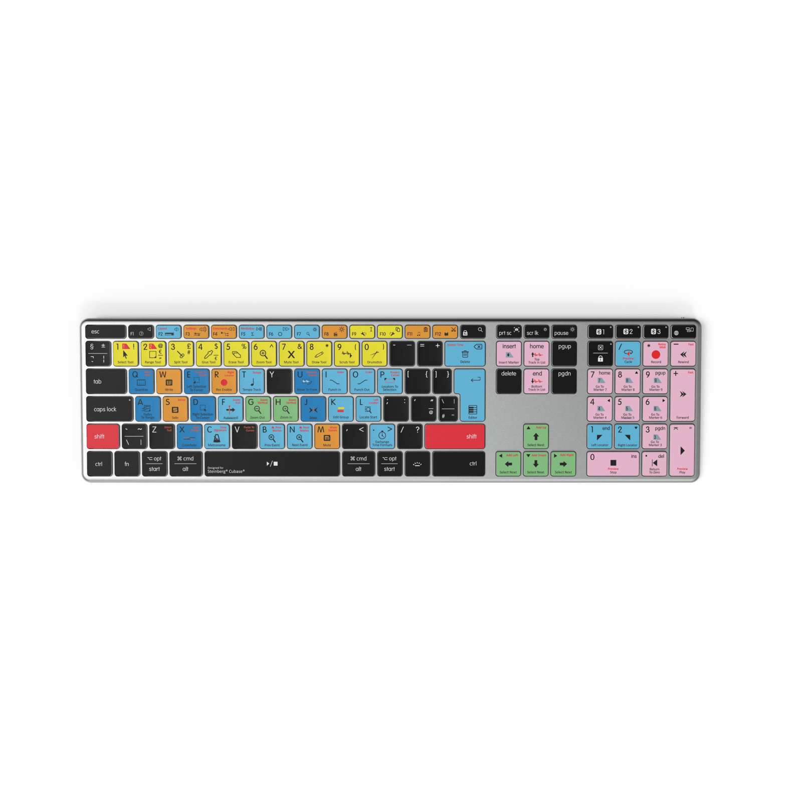 NEW Cubase Compatible Keyboard | Backlit & Wireless | Mac & PC - Editors Keys