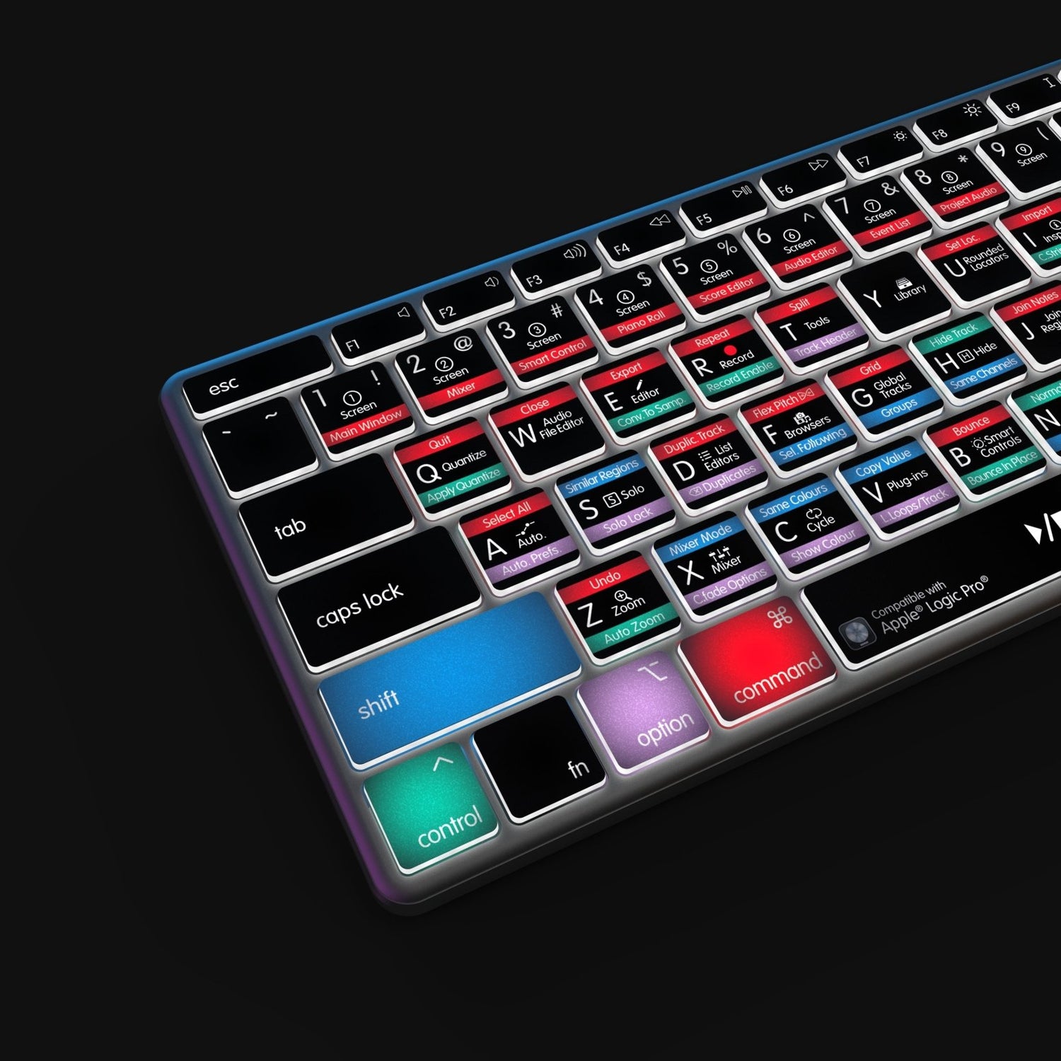 NEW Logic Pro Keyboard | Backlit | Wired & Wireless | Mac & PC