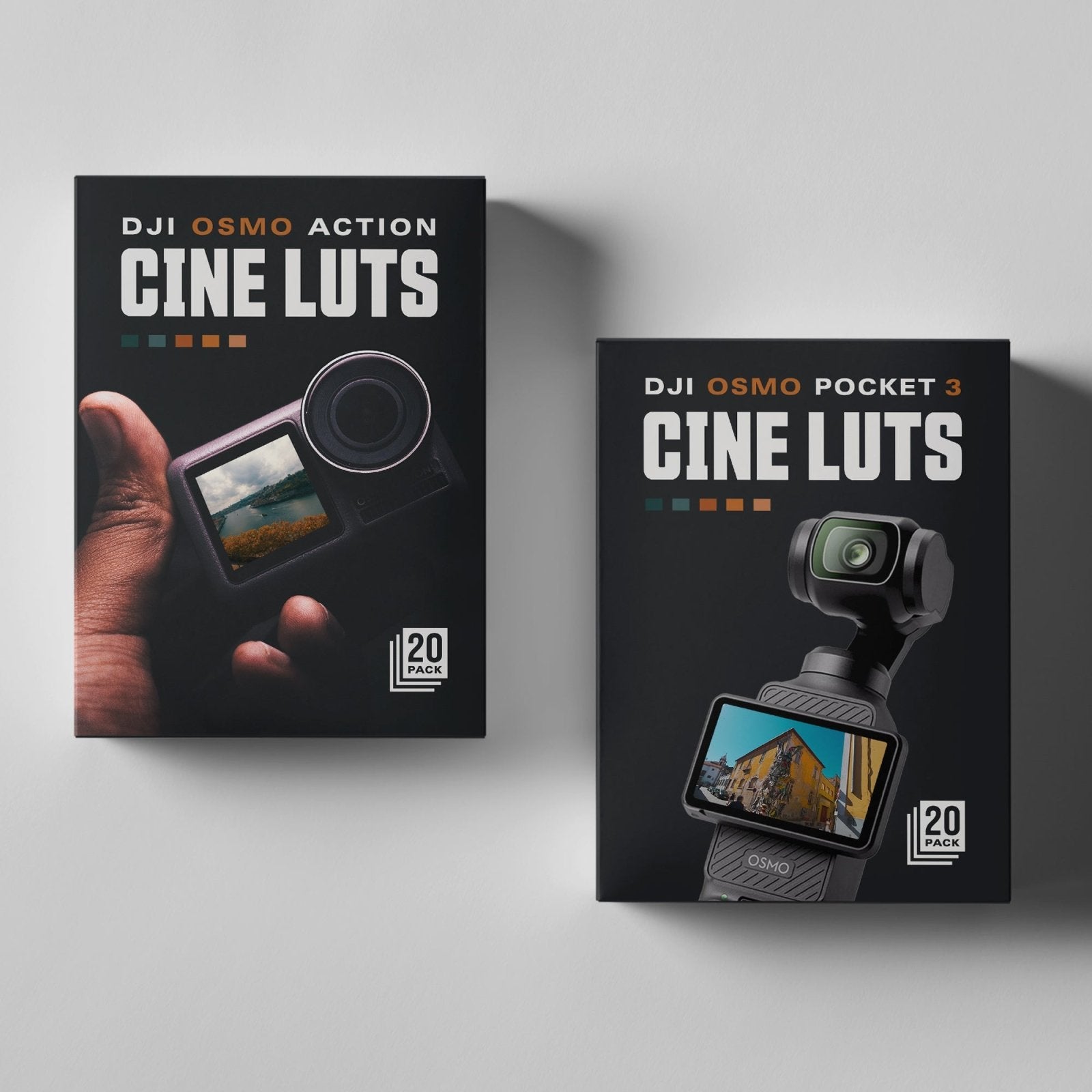 Pocket 3/Action LUTs Cinematic and Moods - 20 Pack - Editors Keys