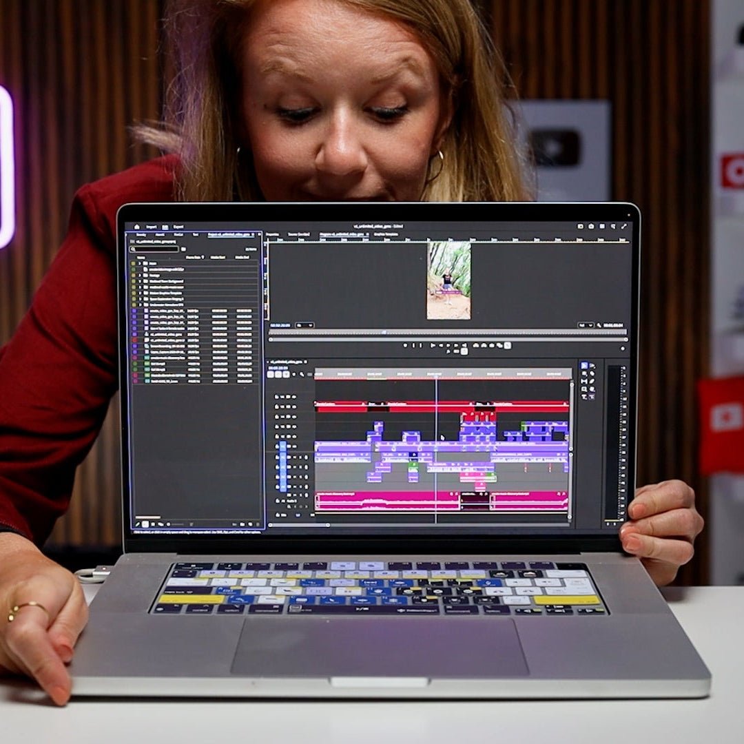Premiere Gal Premiere Pro Keyboard Cover – MacBook Pro & Airs - Editors Keys