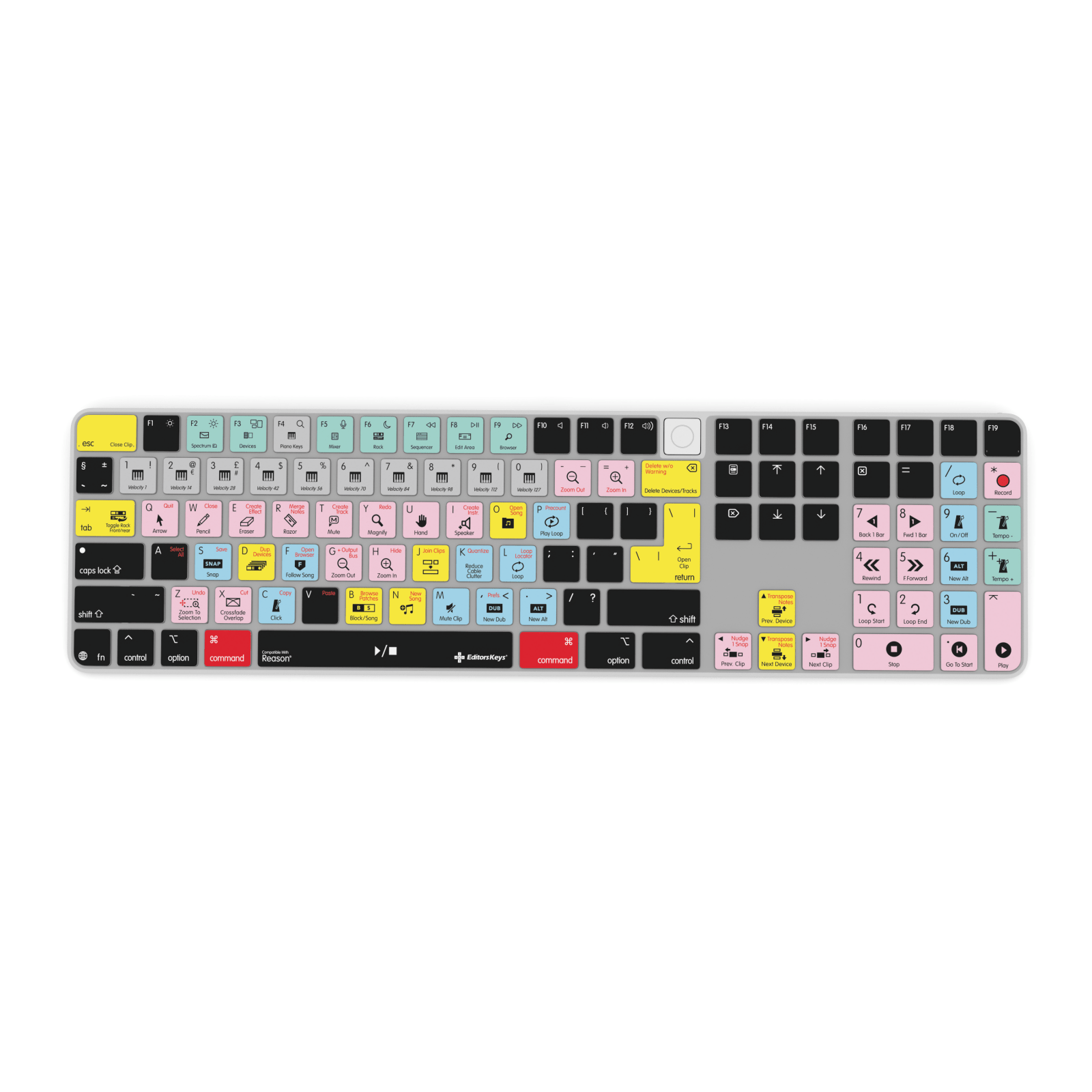 Reason Studio Keyboard Covers for MacBook and iMac - Editors Keys