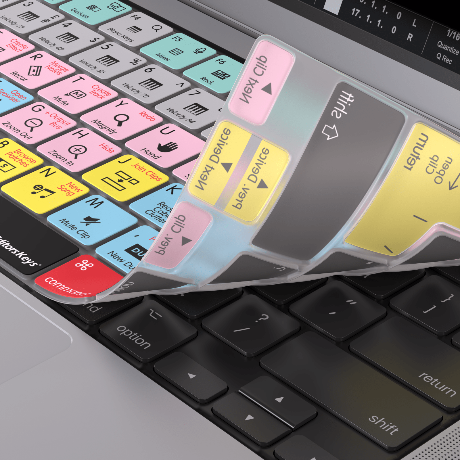 Reason Studio Keyboard Covers for MacBook and iMac - Editors Keys