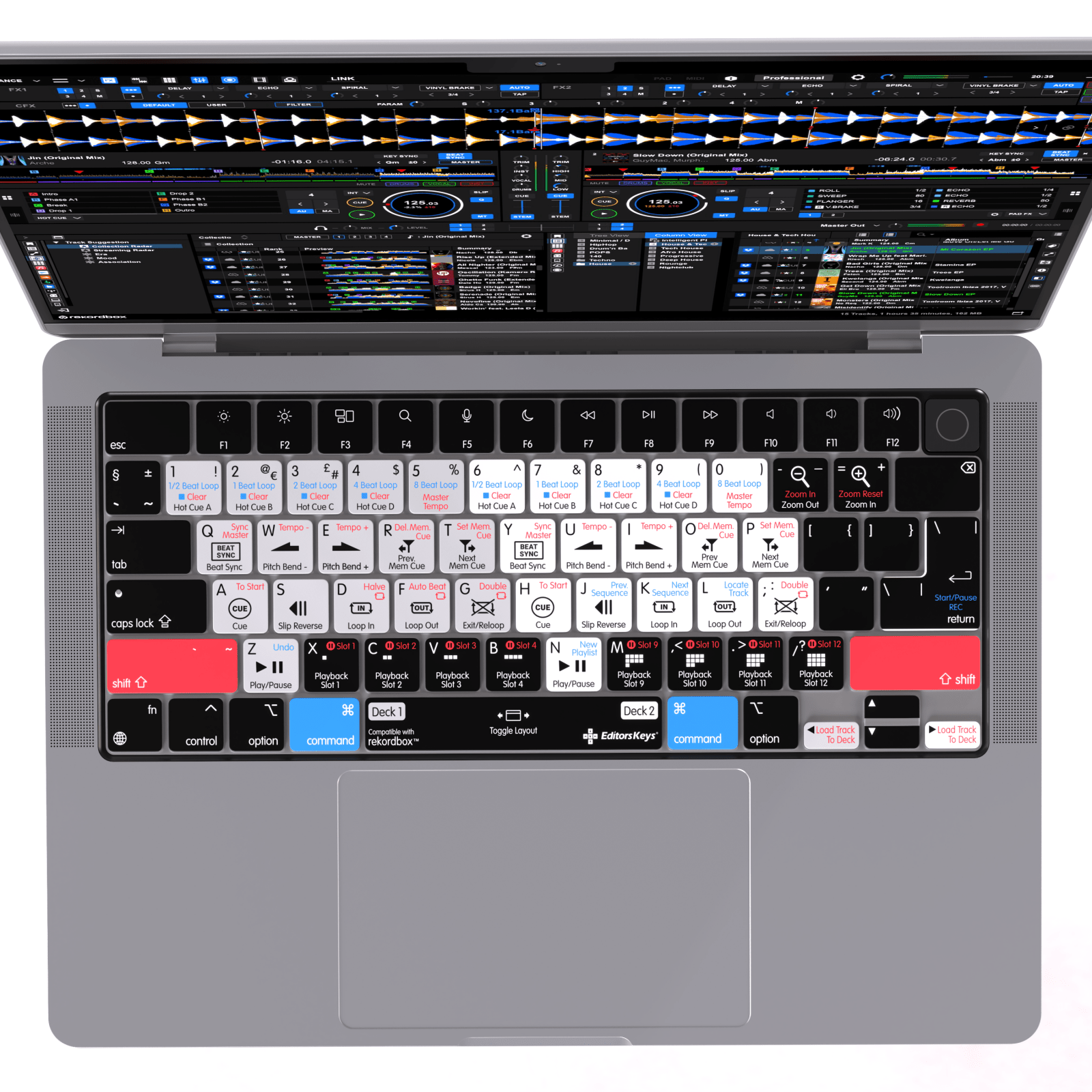 RekordBox Keyboard Covers for MacBook Pro - Editors Keys