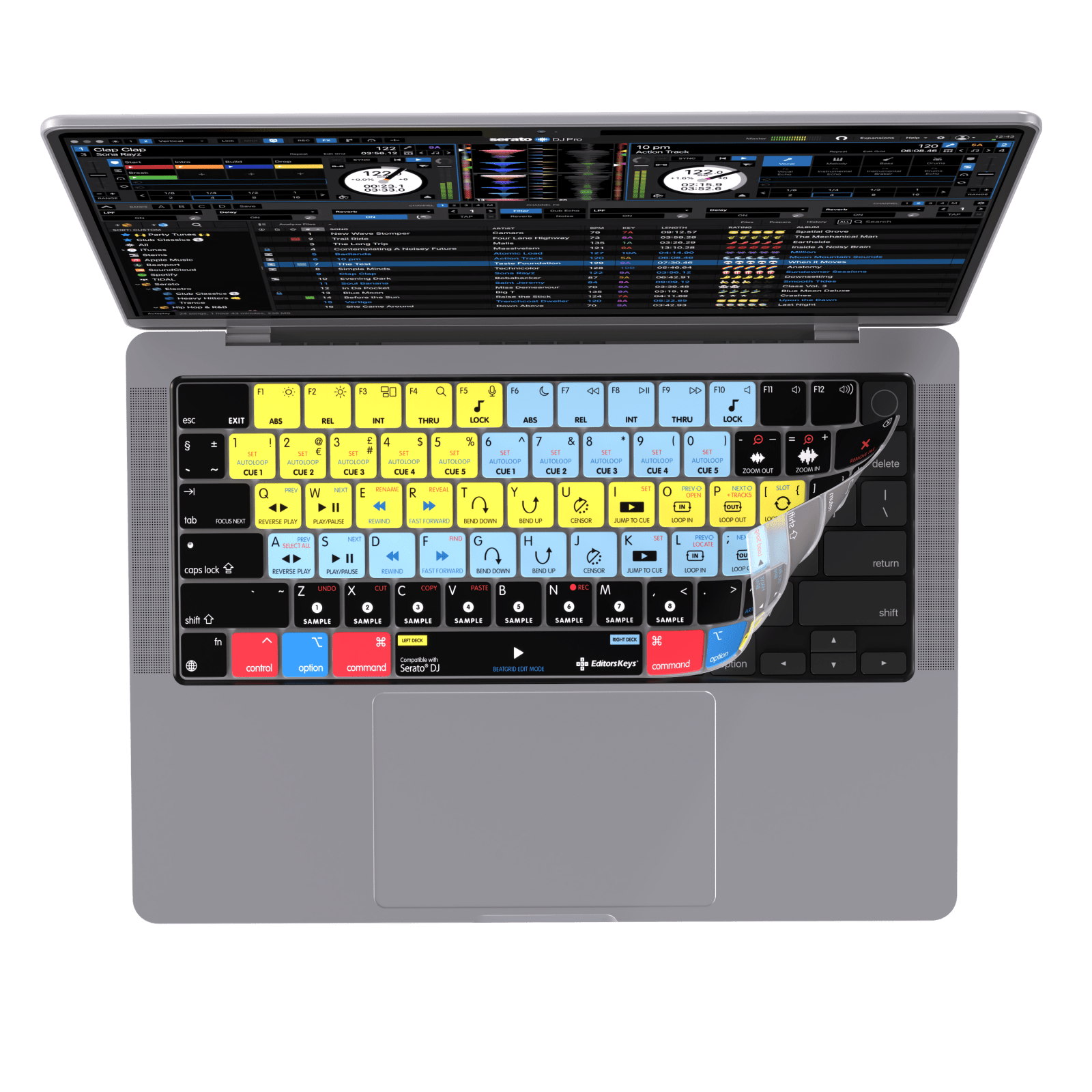 Serato DJ Keyboard Covers for MacBook and iMac - Editors Keys