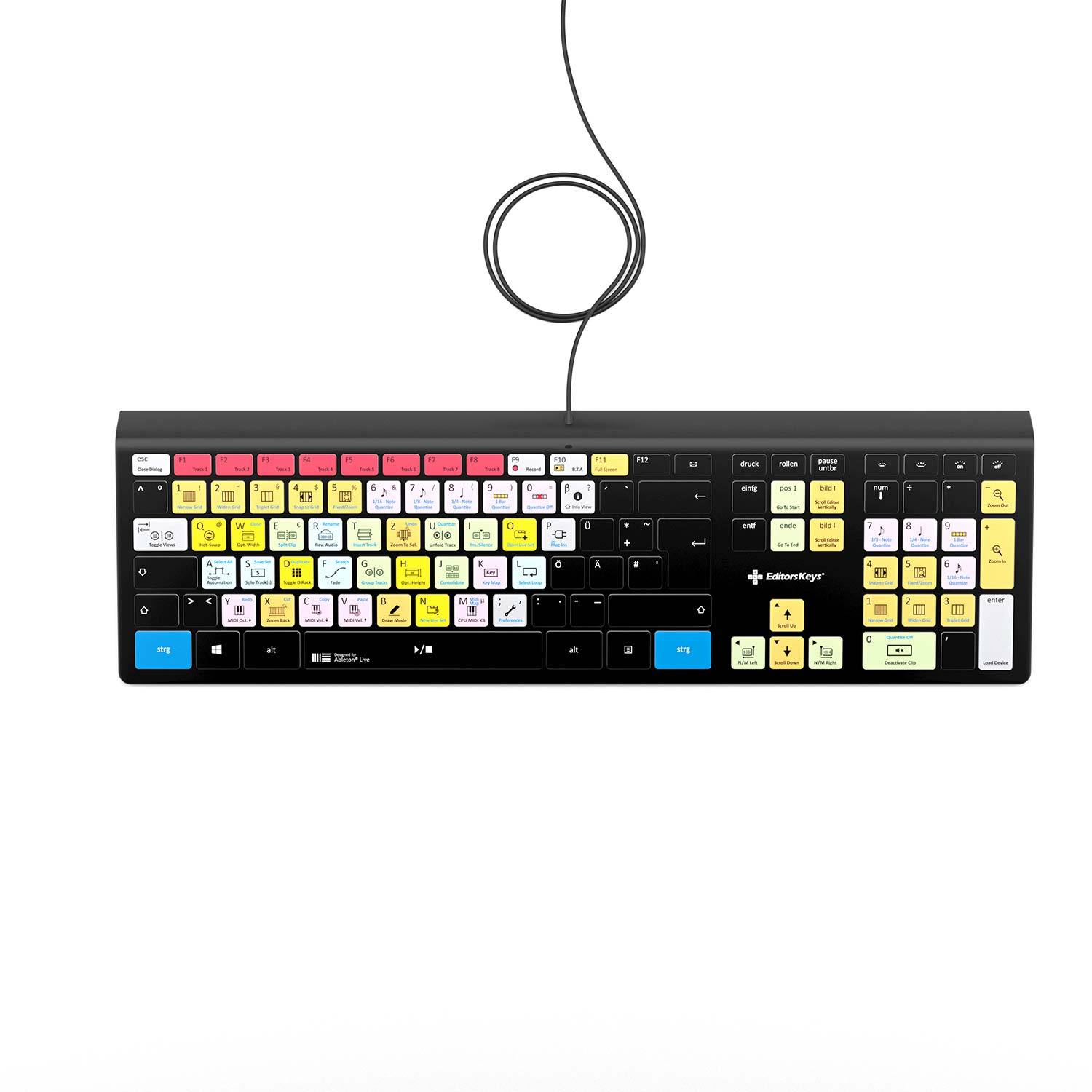 Ableton Live Keyboard - Backlit - For Mac or PC - Editors Keys