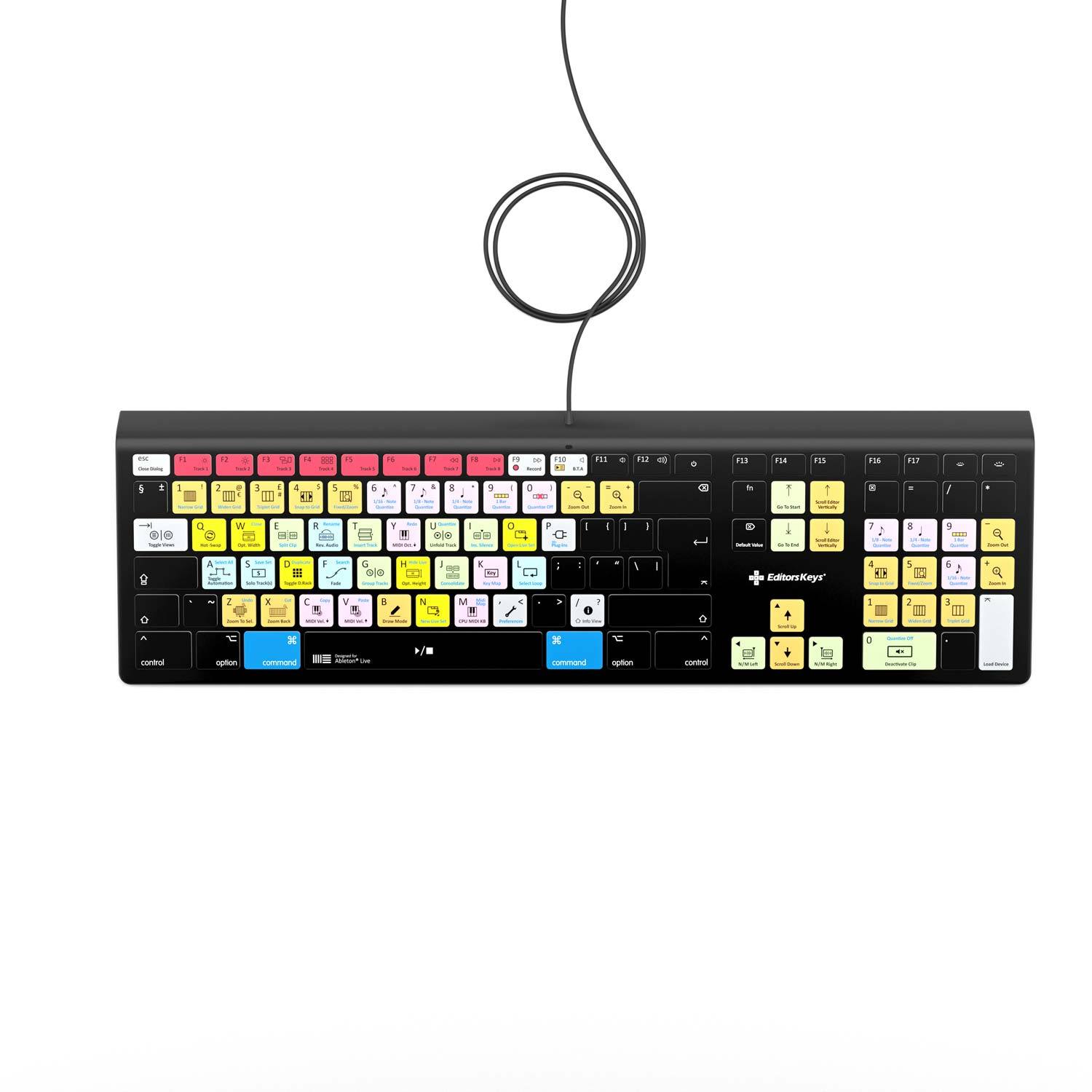 Ableton Live Keyboard - Backlit - For Mac or PC - Editors Keys