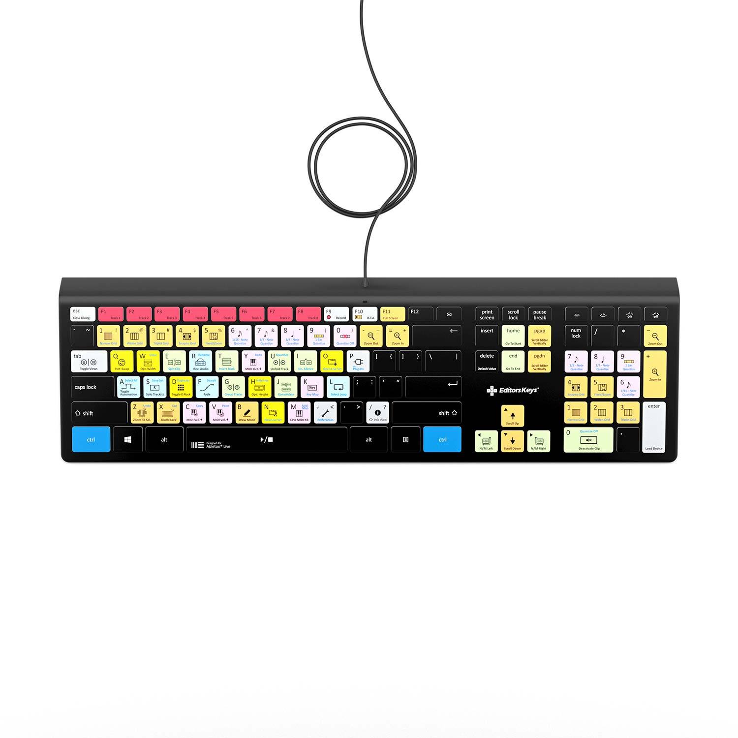 Ableton Live Keyboard - Backlit - For Mac or PC - Editors Keys