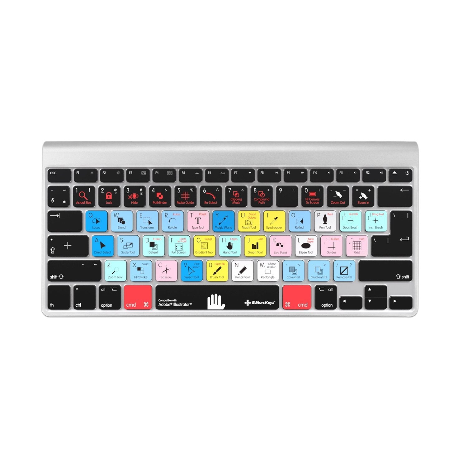 Adobe Illustrator Keyboard Covers for MacBook and iMac - Editors Keys