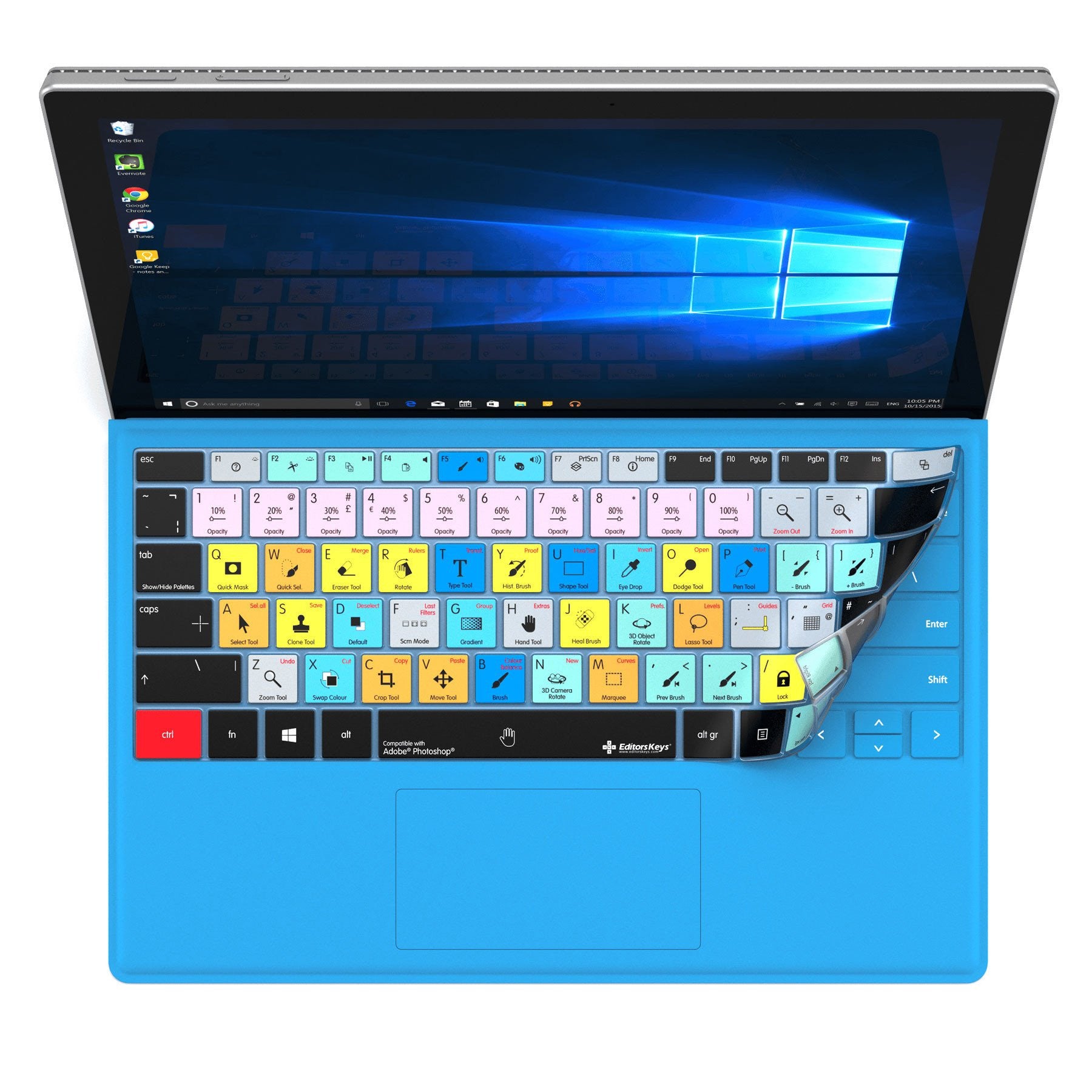 Adobe Photoshop Keyboard Covers for Microsoft Surface Line