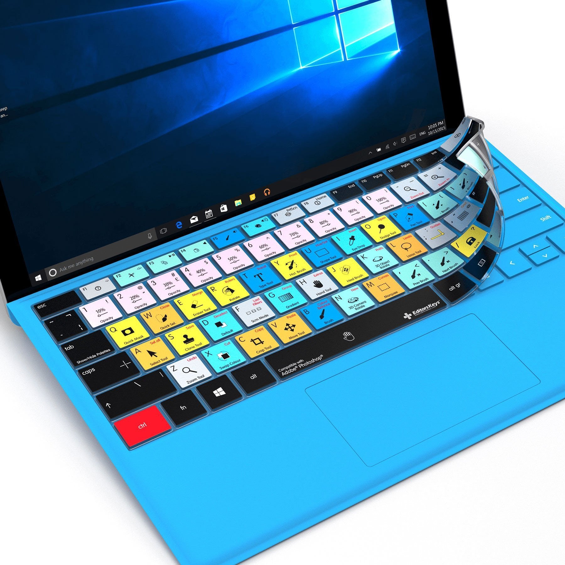 Adobe Photoshop Keyboard Covers for Microsoft Surface Line