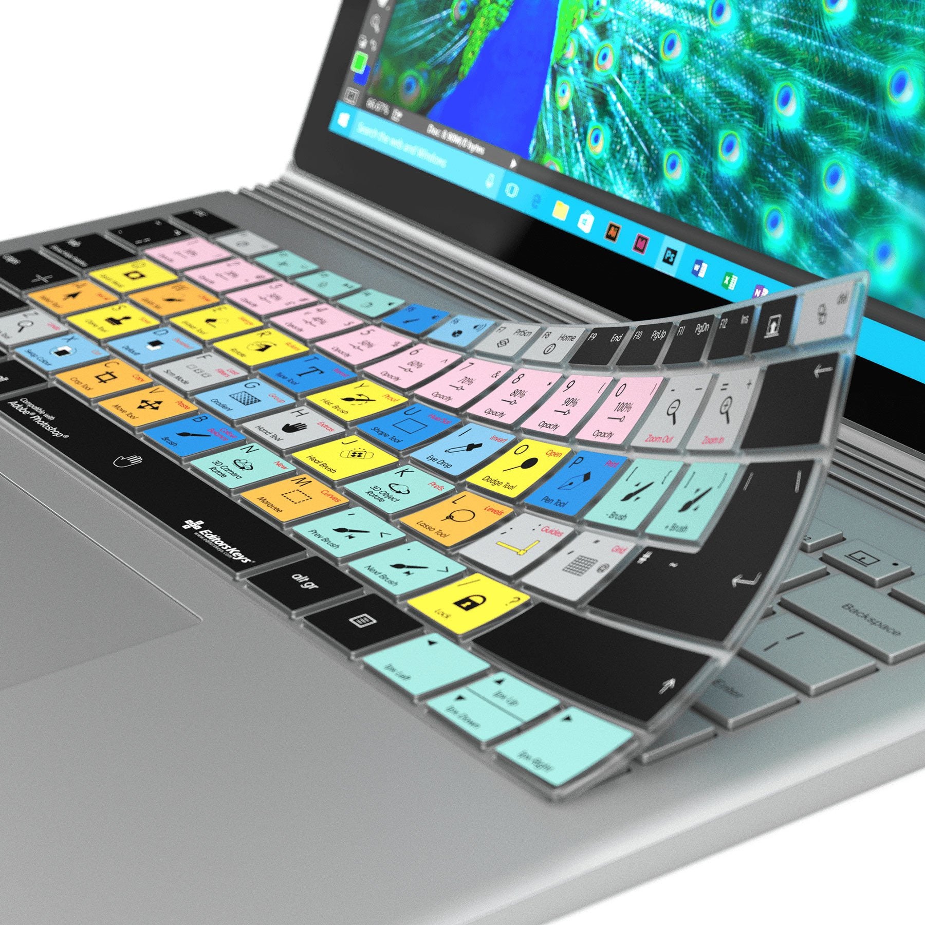 Adobe Photoshop Keyboard Covers for Microsoft Surface Line