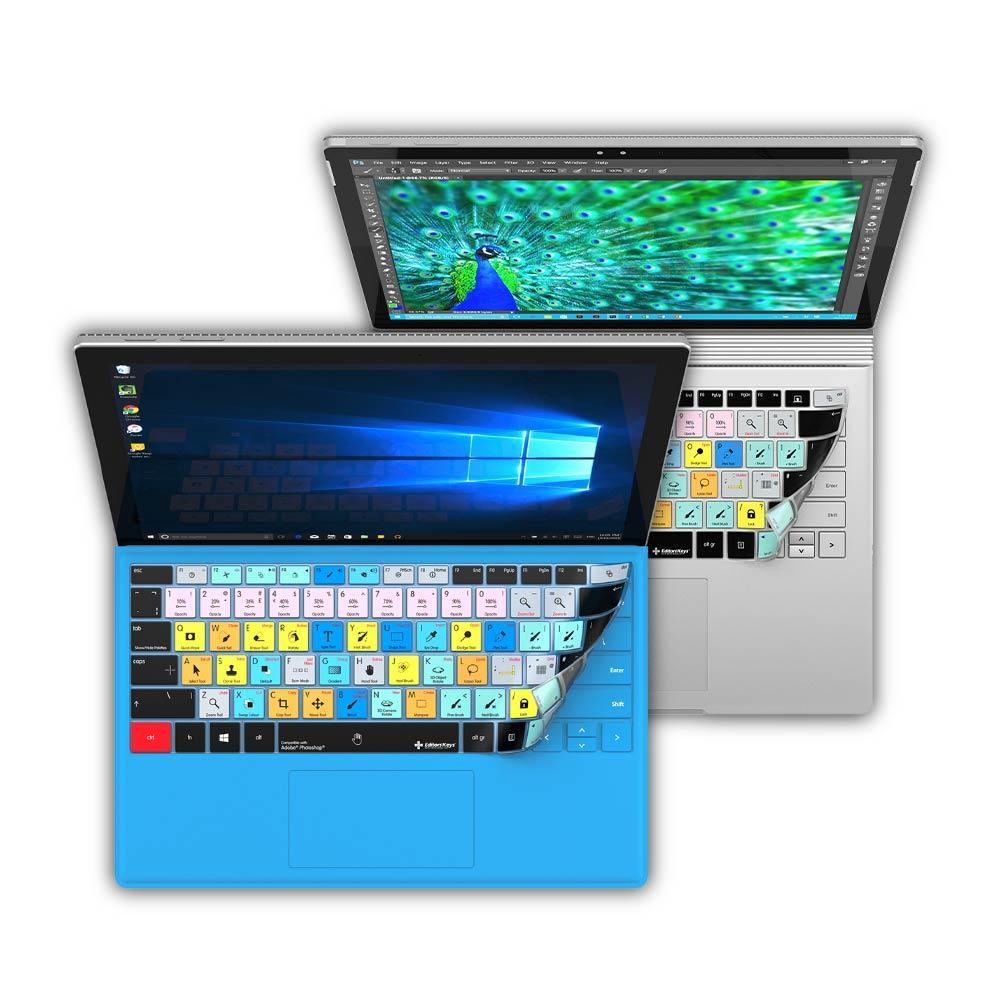 Adobe Photoshop Keyboard Covers for Microsoft Surface Line - Editors Keys
