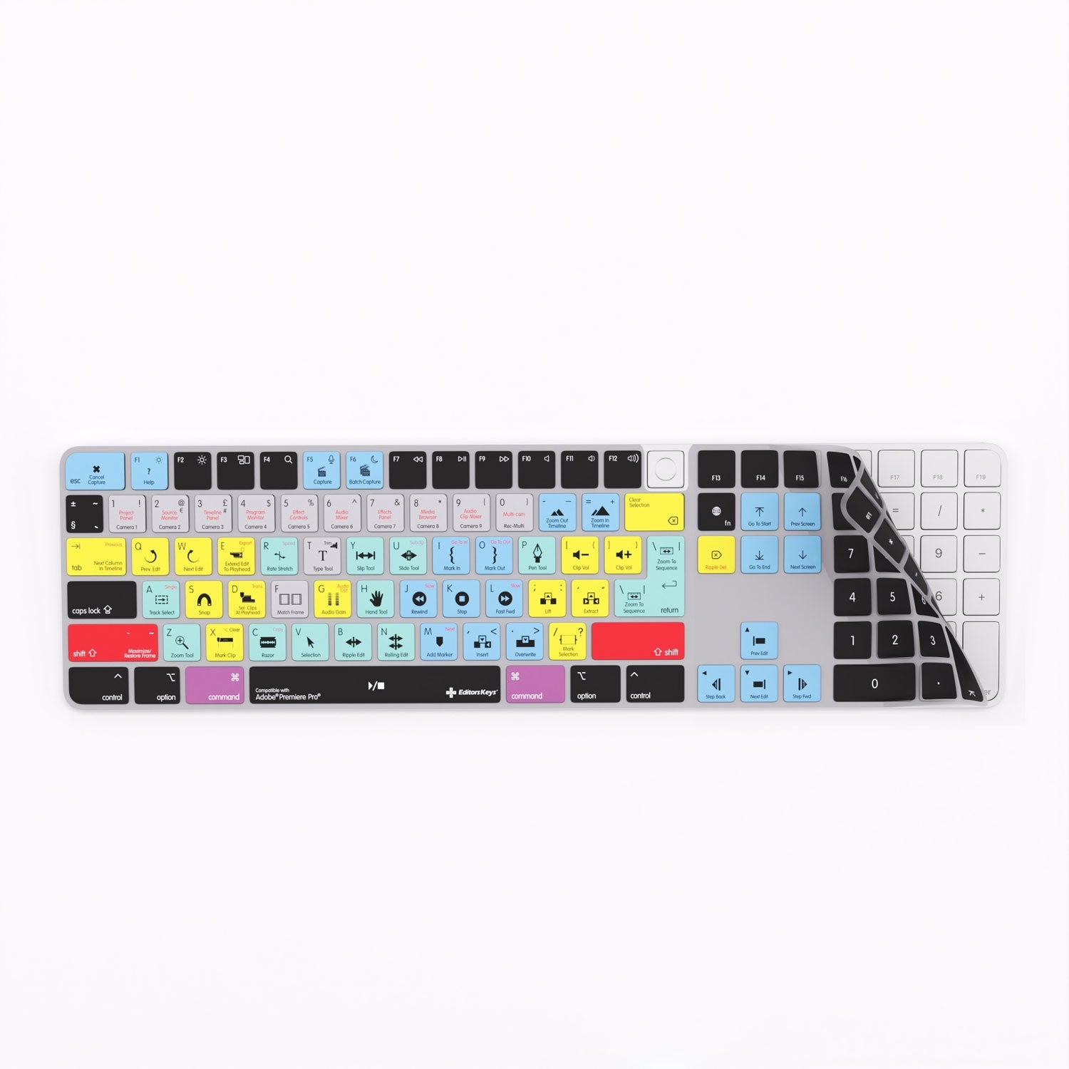 Adobe Premiere Keyboard Covers for MacBook and iMac - Editors Keys