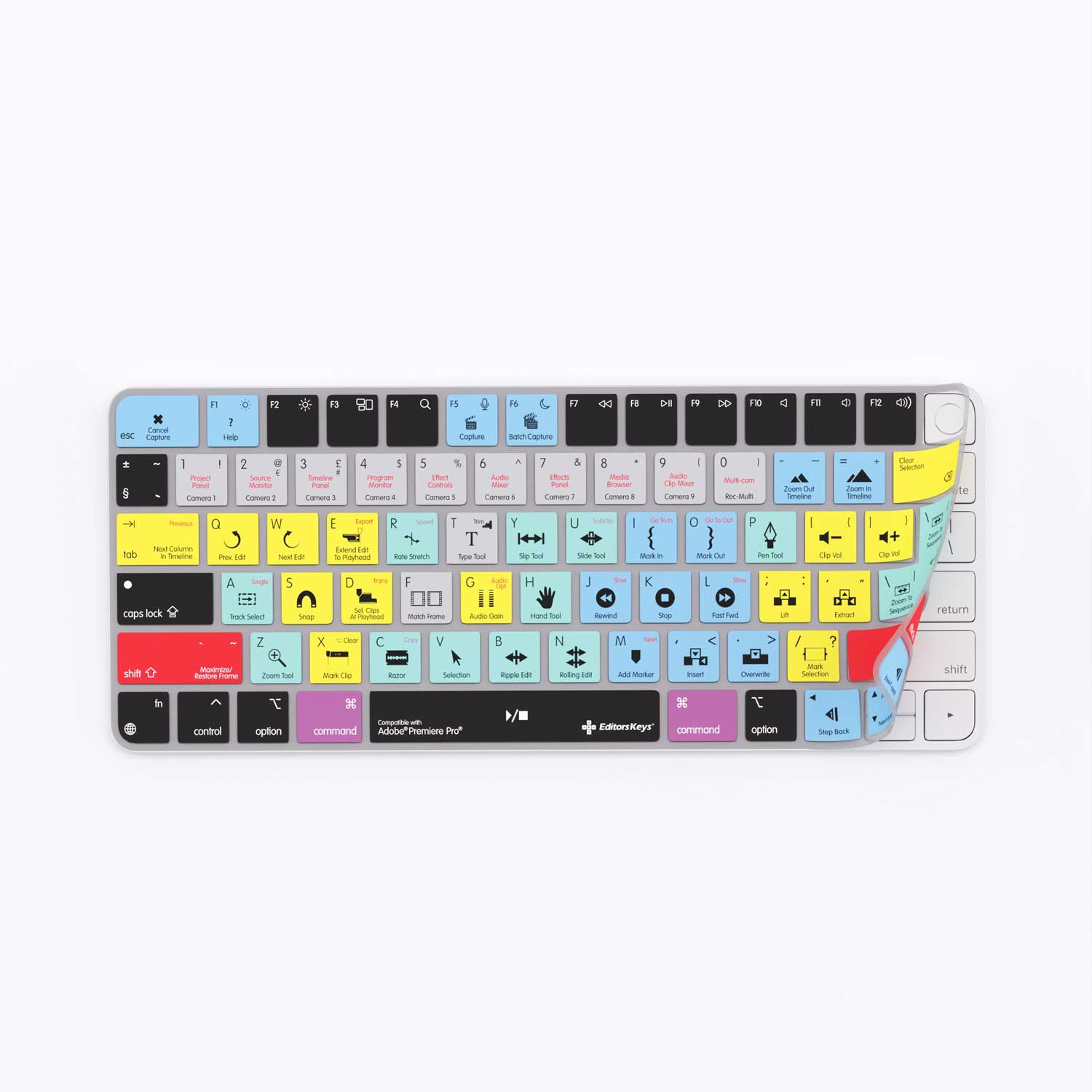 Adobe Premiere Keyboard Covers for MacBook and iMac - Editors Keys