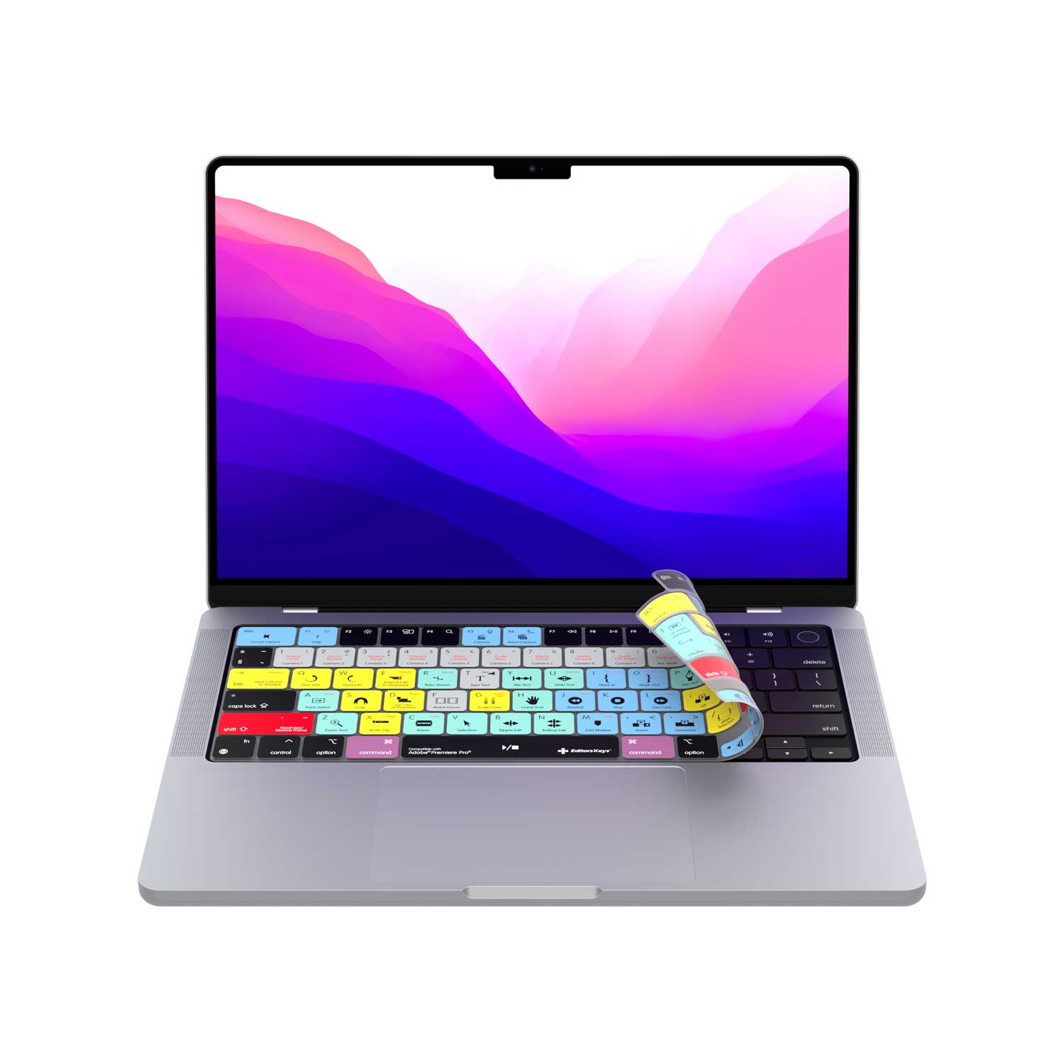 Adobe Premiere Keyboard Covers for MacBook and iMac - Editors Keys