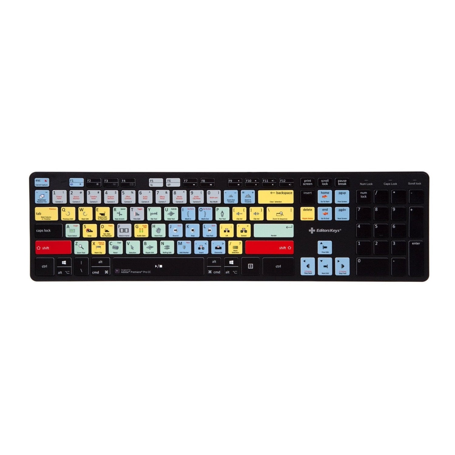 Adobe Premiere Keyboard Slimline Range Wired or Wireless