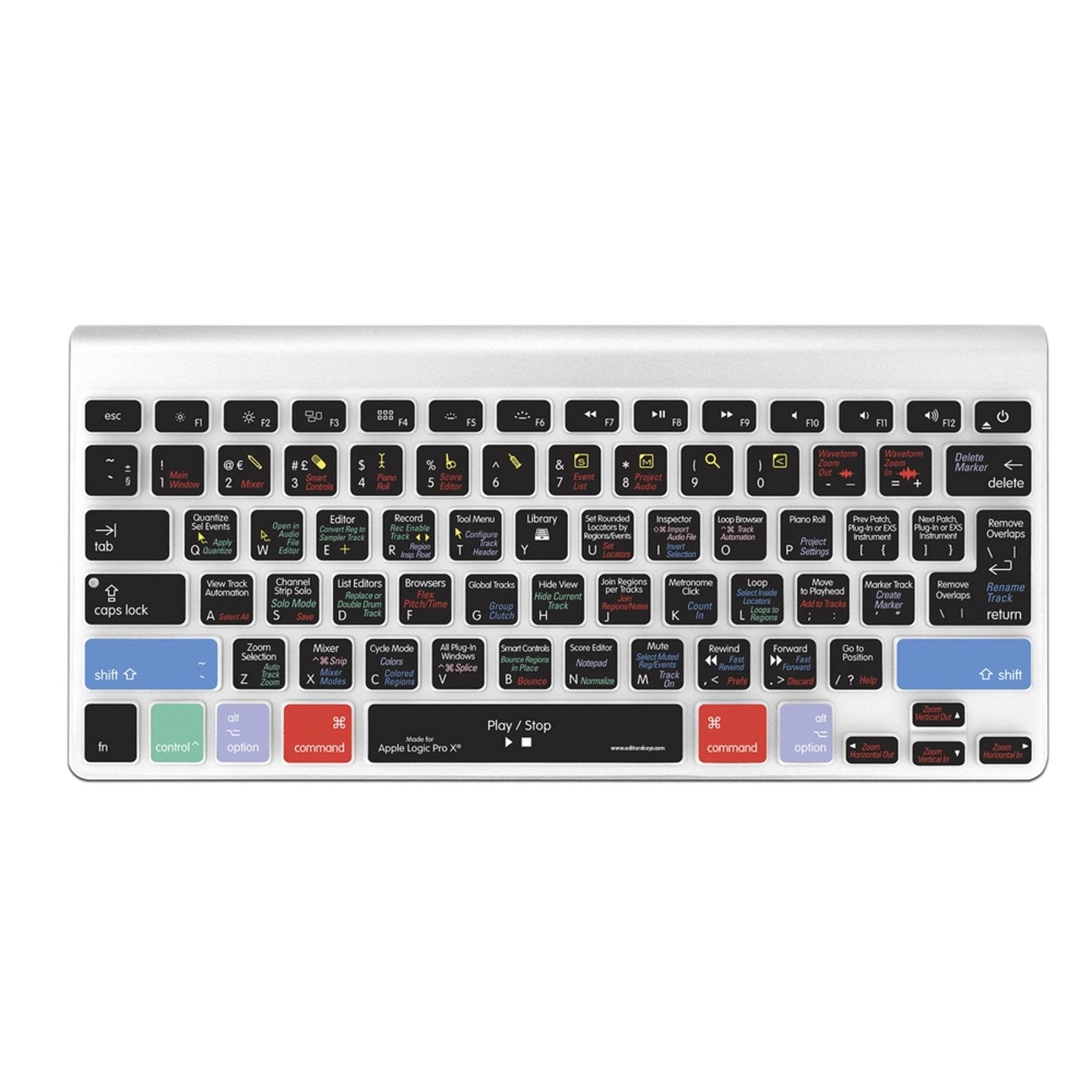 Apple Logic Pro Keyboard Covers for MacBook and iMac - Editors Keys