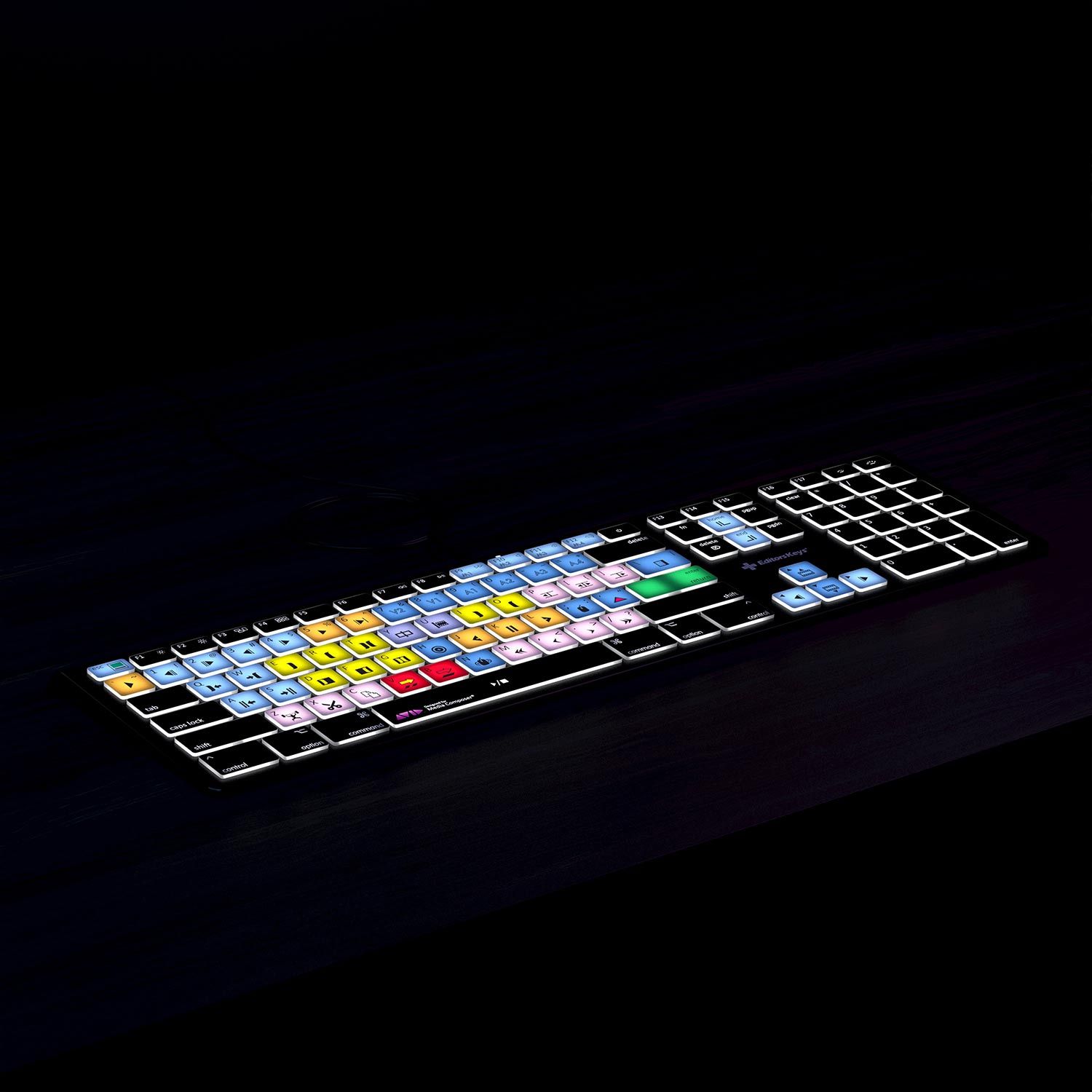 Avid Media Composer Keyboard - Backlit - For Mac or PC - Editors Keys